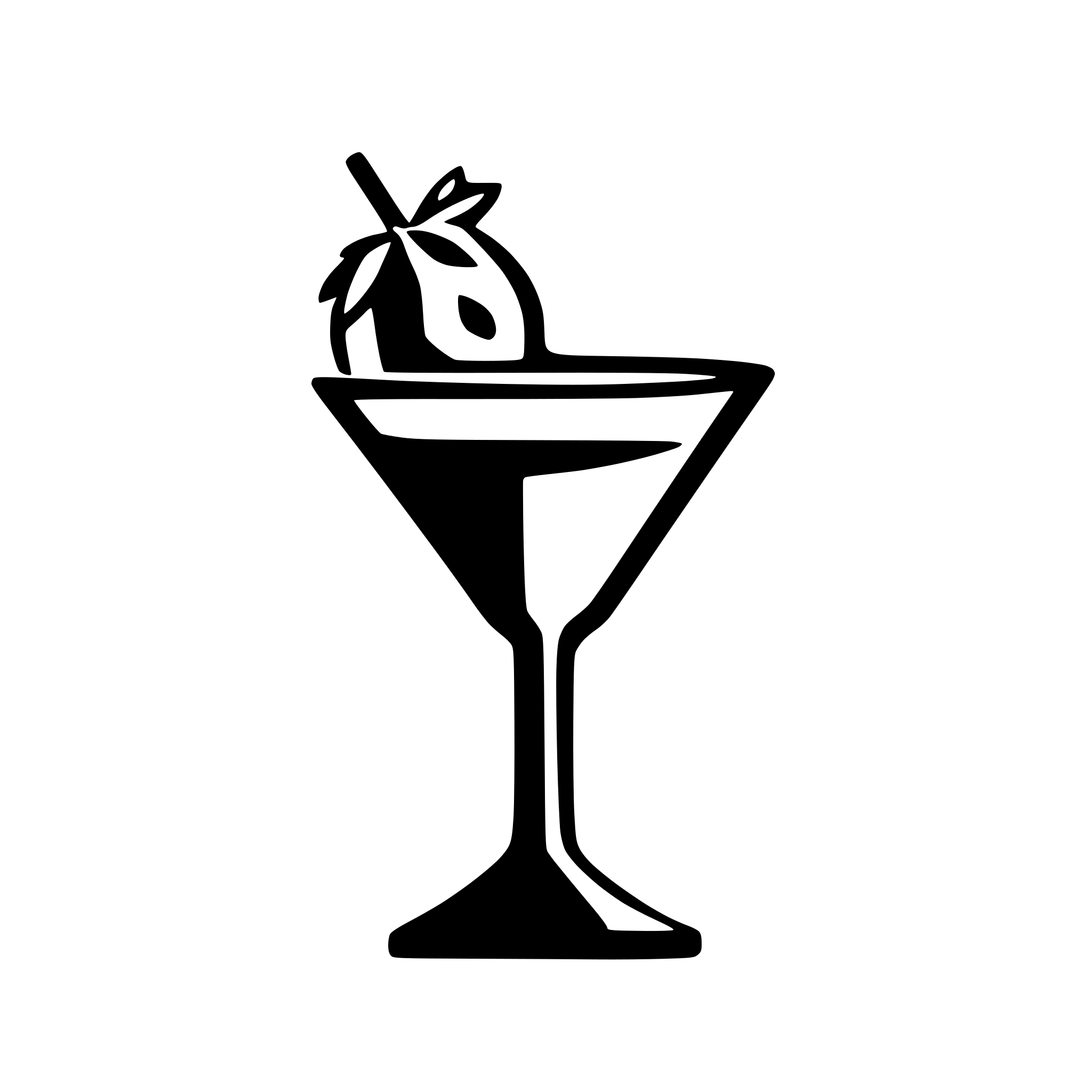 AI-generated SVG of a A minimalist black silhouette of a martini glass with a thin stem and wide triangular bowl, filled with liquid. A cocktail pick with an olive is placed diagonally inside the glass. The background is textured light gray with a subtle concrete or marble effect. The design is clean, modern, and elegant, resembling an icon or vector graphic