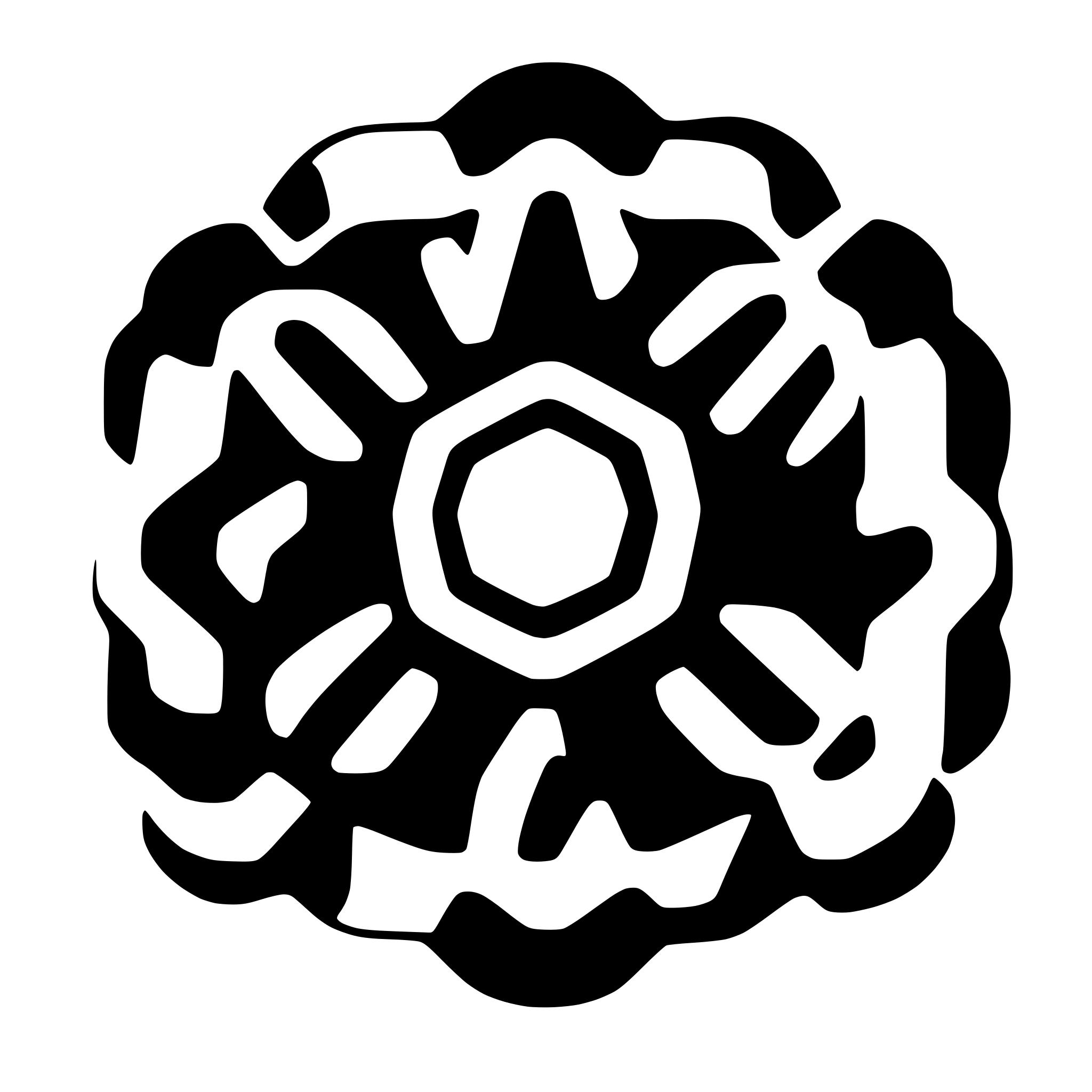 AI-generated SVG of a symmetrical honeycomb