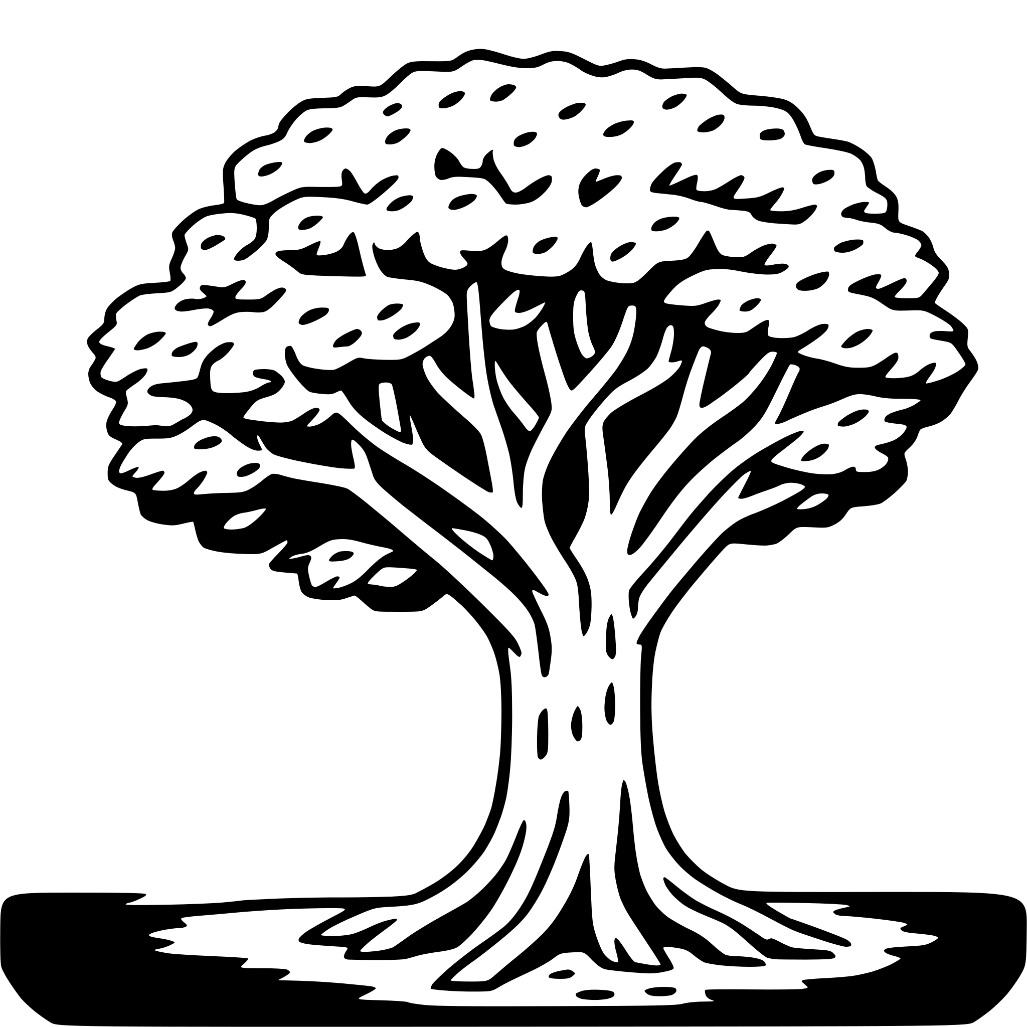 AI-generated SVG of a banyan tree