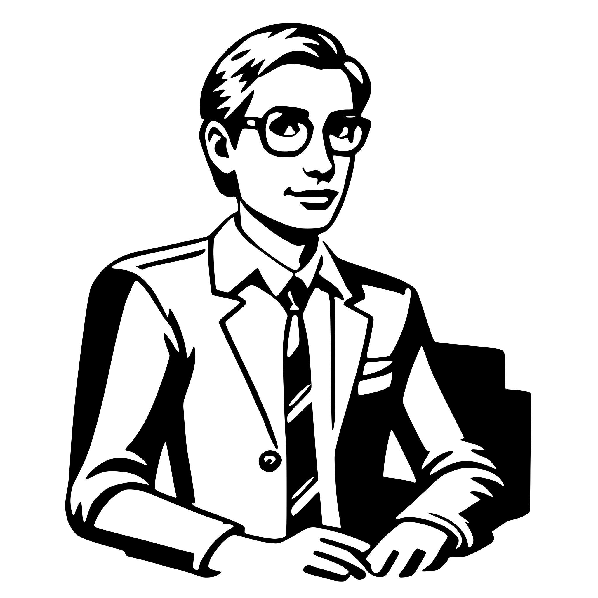 AI-generated SVG of a consultant