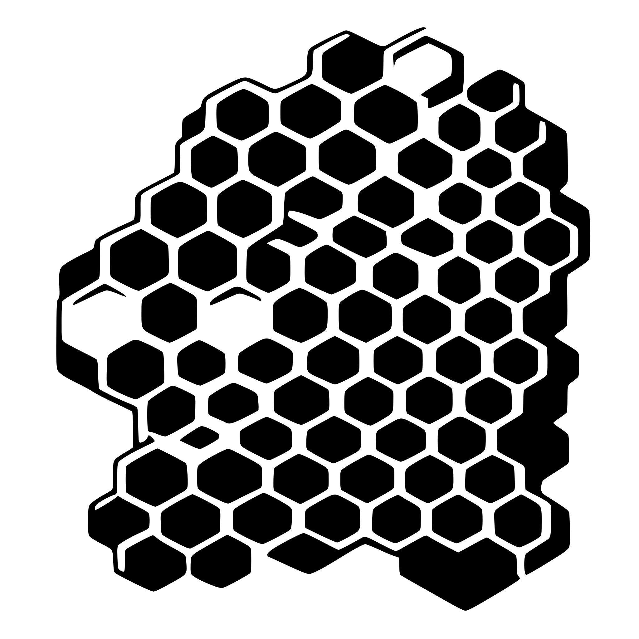 AI-generated SVG of a honeycomb