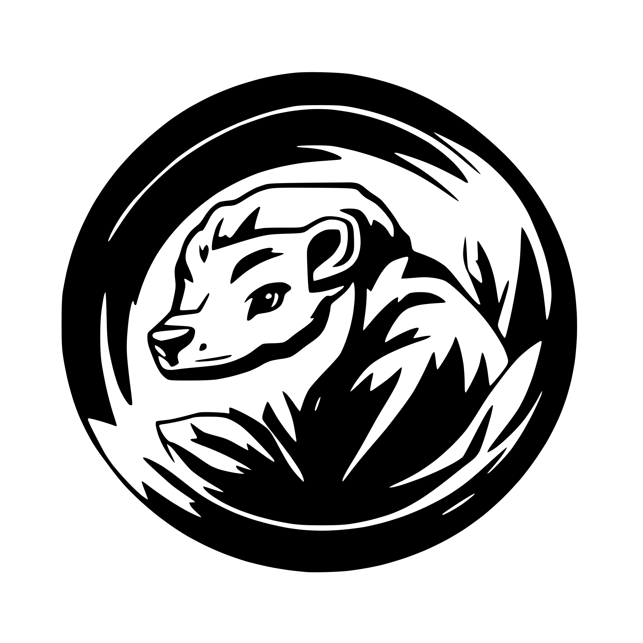 AI-generated SVG of a CREATE LOGO WITH NAME AND HONEY BADGER FOR FASHION