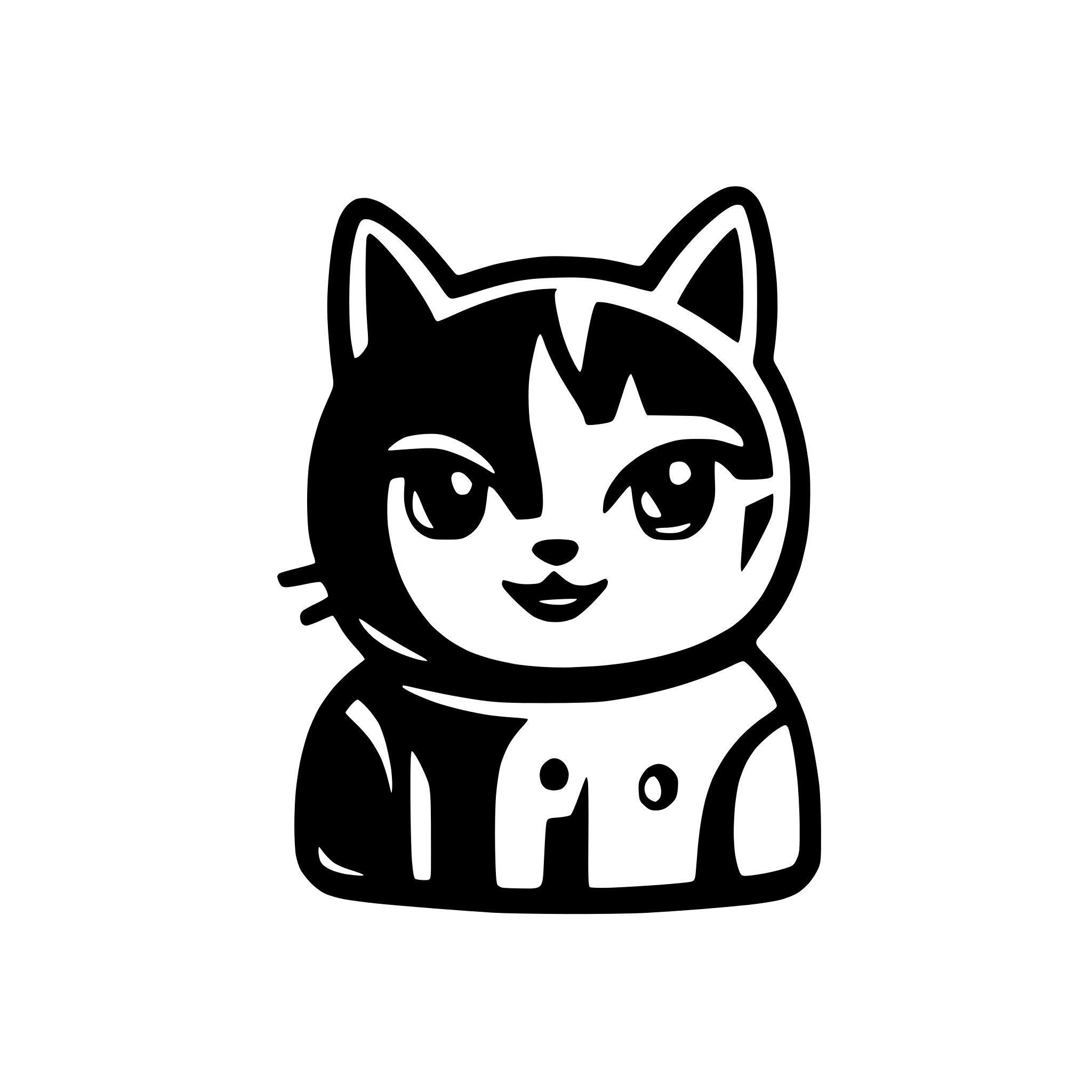 AI-generated SVG of 'space cat'