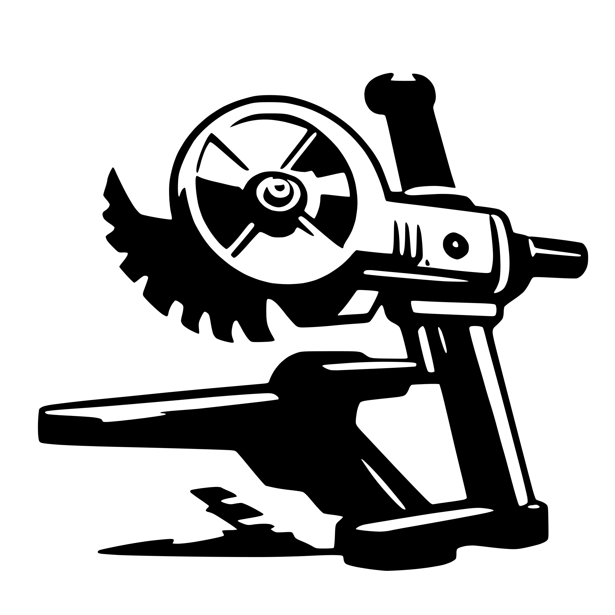 AI-generated SVG of 'wood working saw'