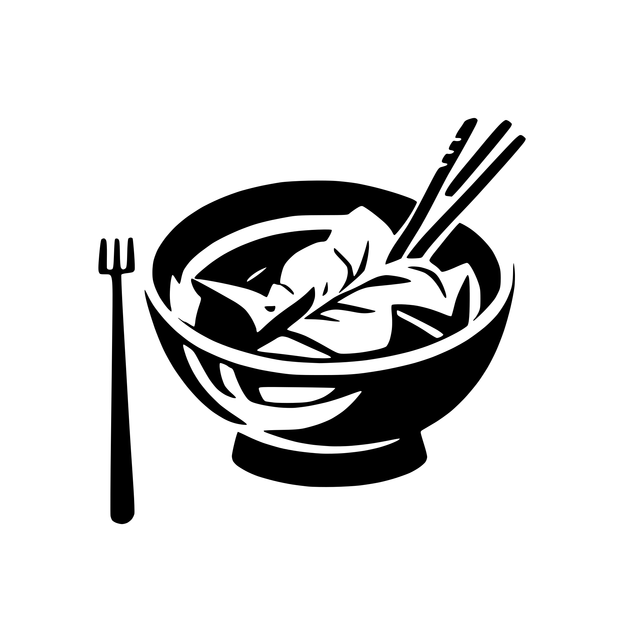 AI-generated SVG of a Japanese food bowl with chopsticks