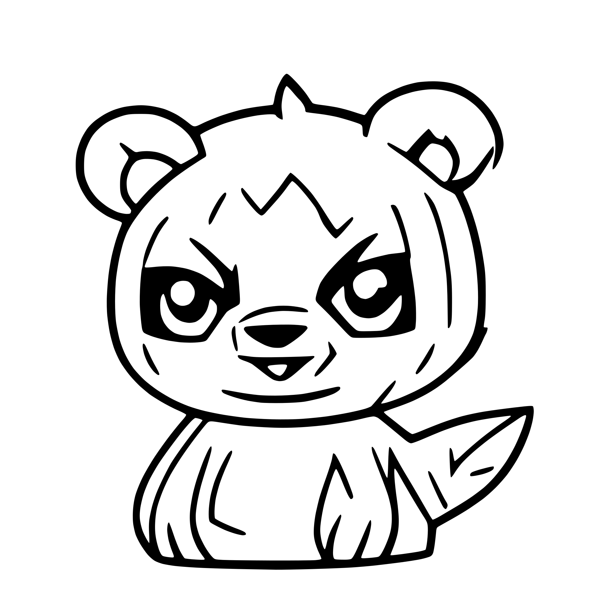AI-generated SVG of 'Fluffy Pokemon bear avatar'