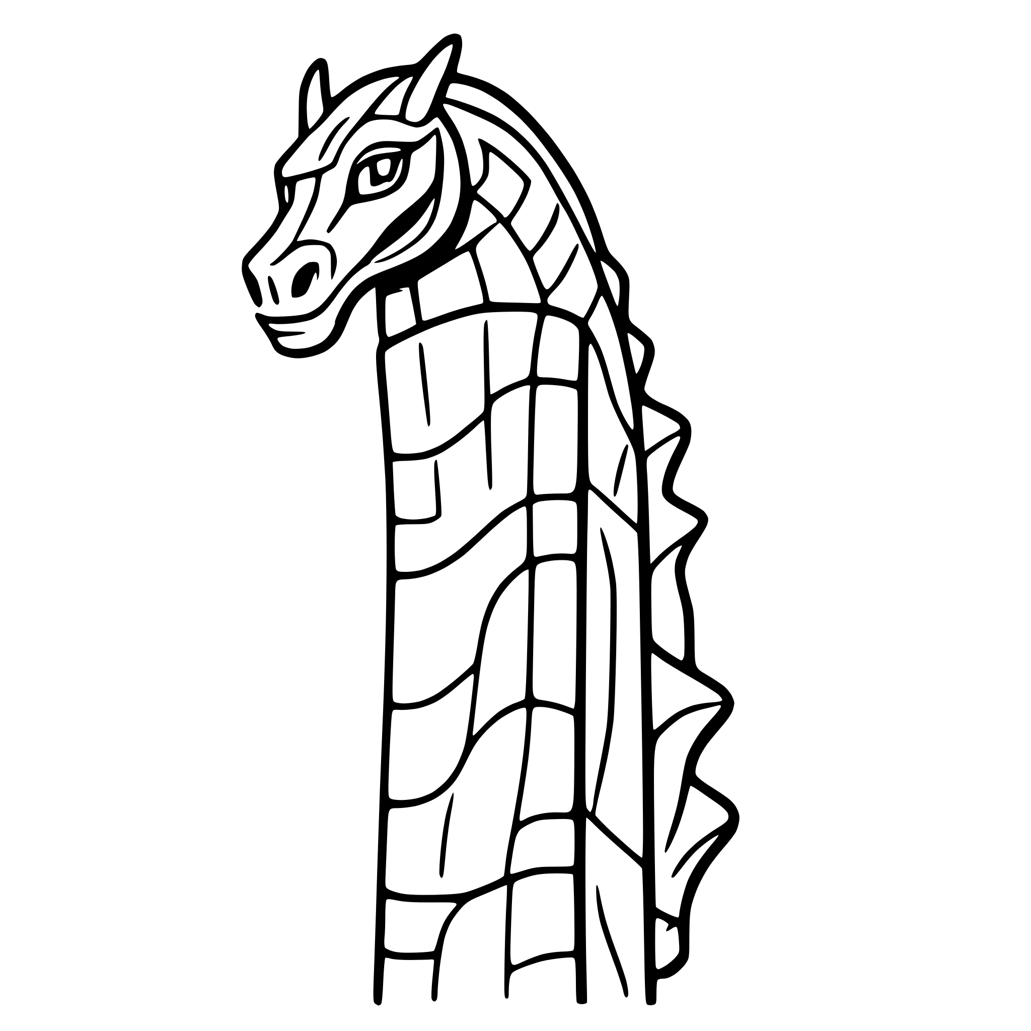 AI-generated SVG of a dragon coiled around pillar