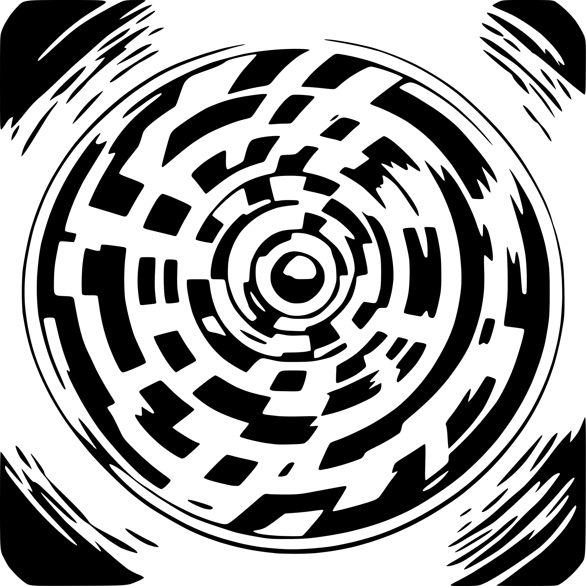 AI-generated SVG of 'red and yellow random spin'