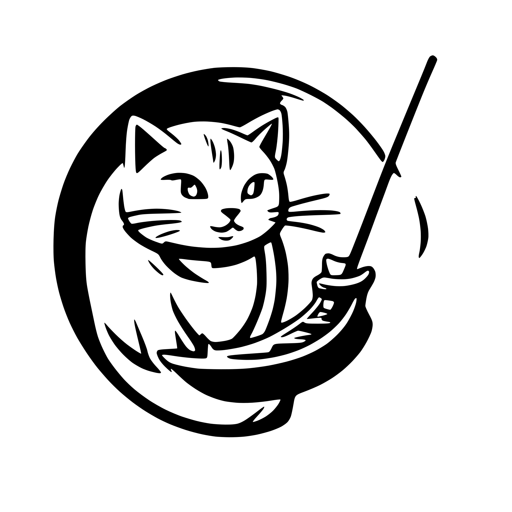 AI-generated SVG of 'a cat fishing a fish'
