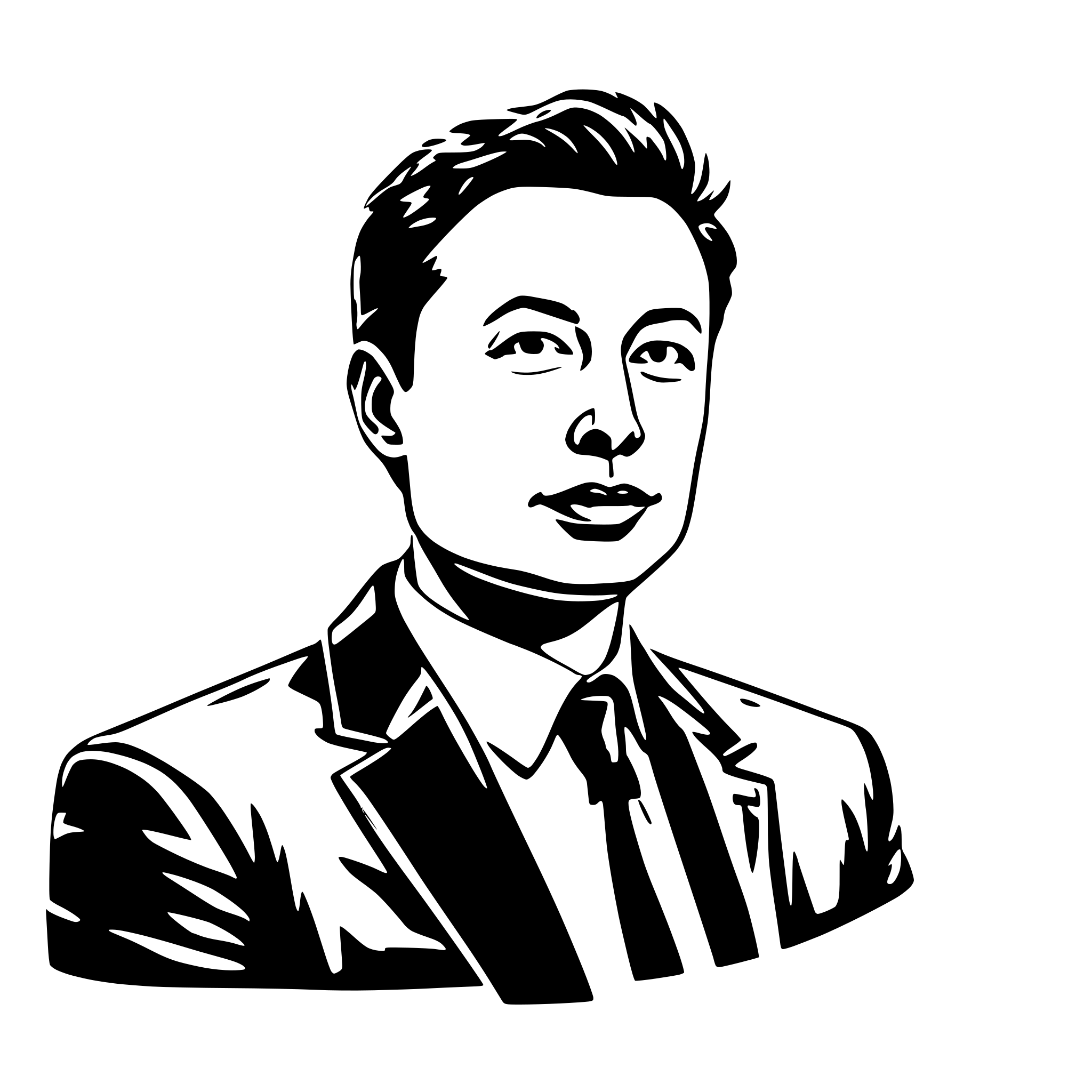 AI-generated SVG of 'elon musk'