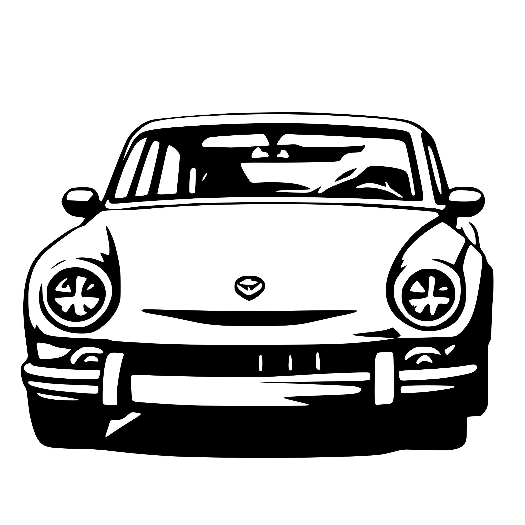 AI-generated SVG of a Car front outline