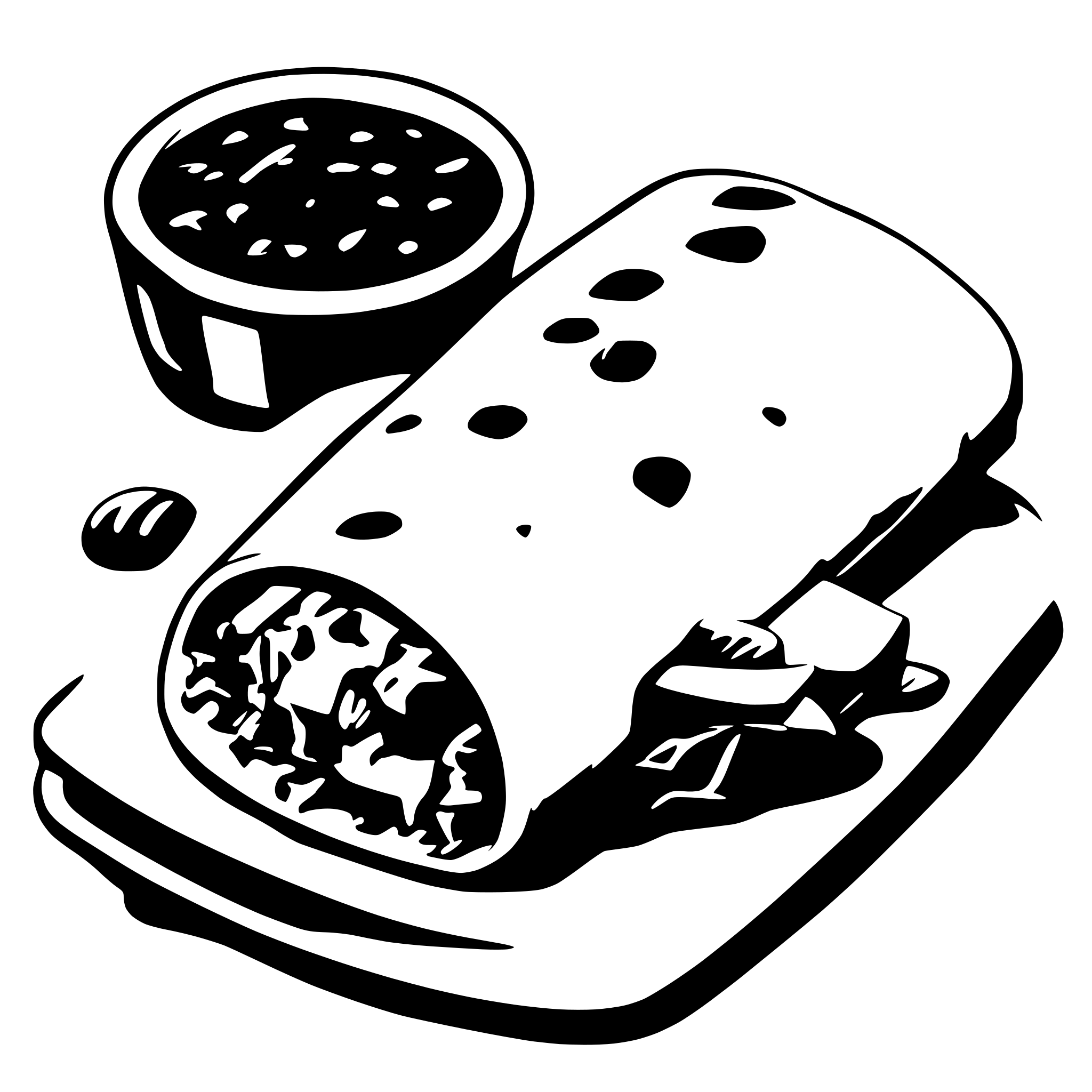 AI-generated SVG of a Breakfast burrito