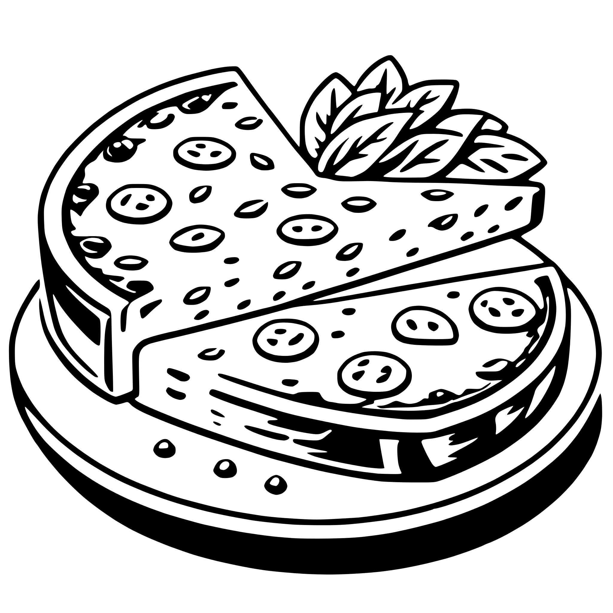 AI-generated SVG of 'frittata'
