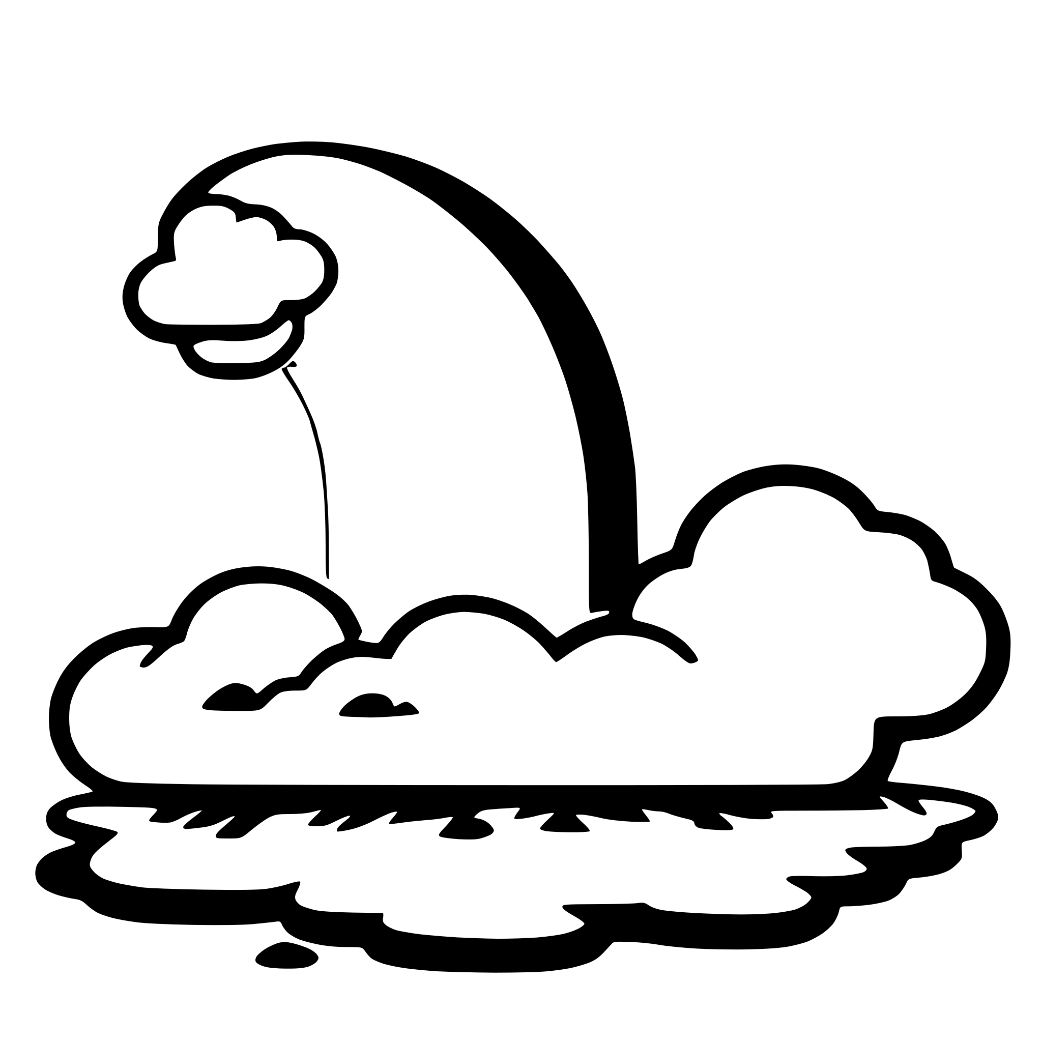 AI-generated SVG of a rainbow and clouds