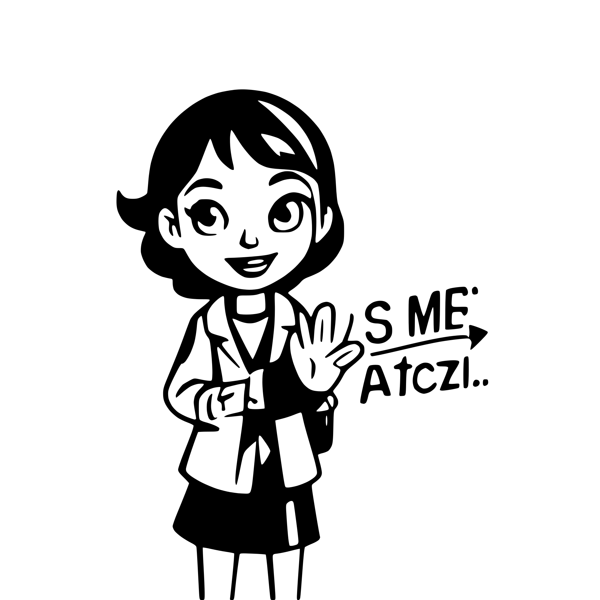 AI-generated SVG of a saying an educator goodbye