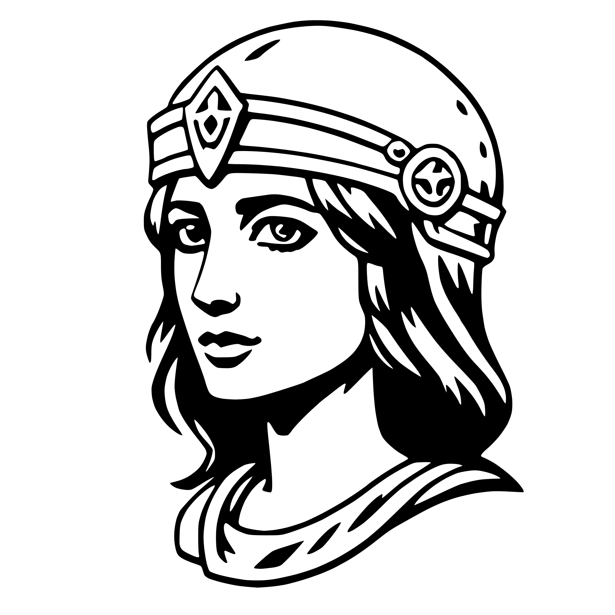 AI-generated SVG of 'athena'