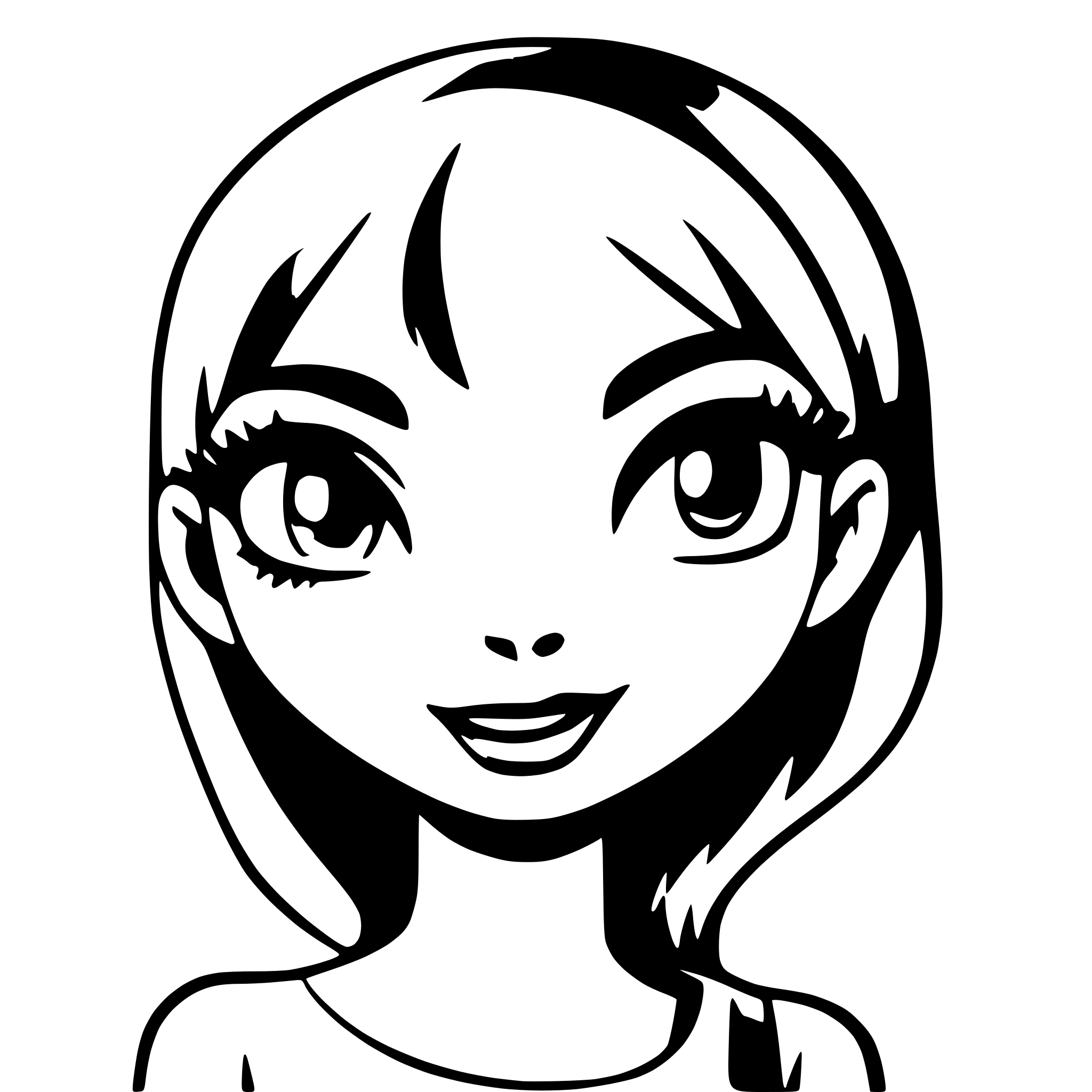 AI-generated SVG of a doe eyes cartoon