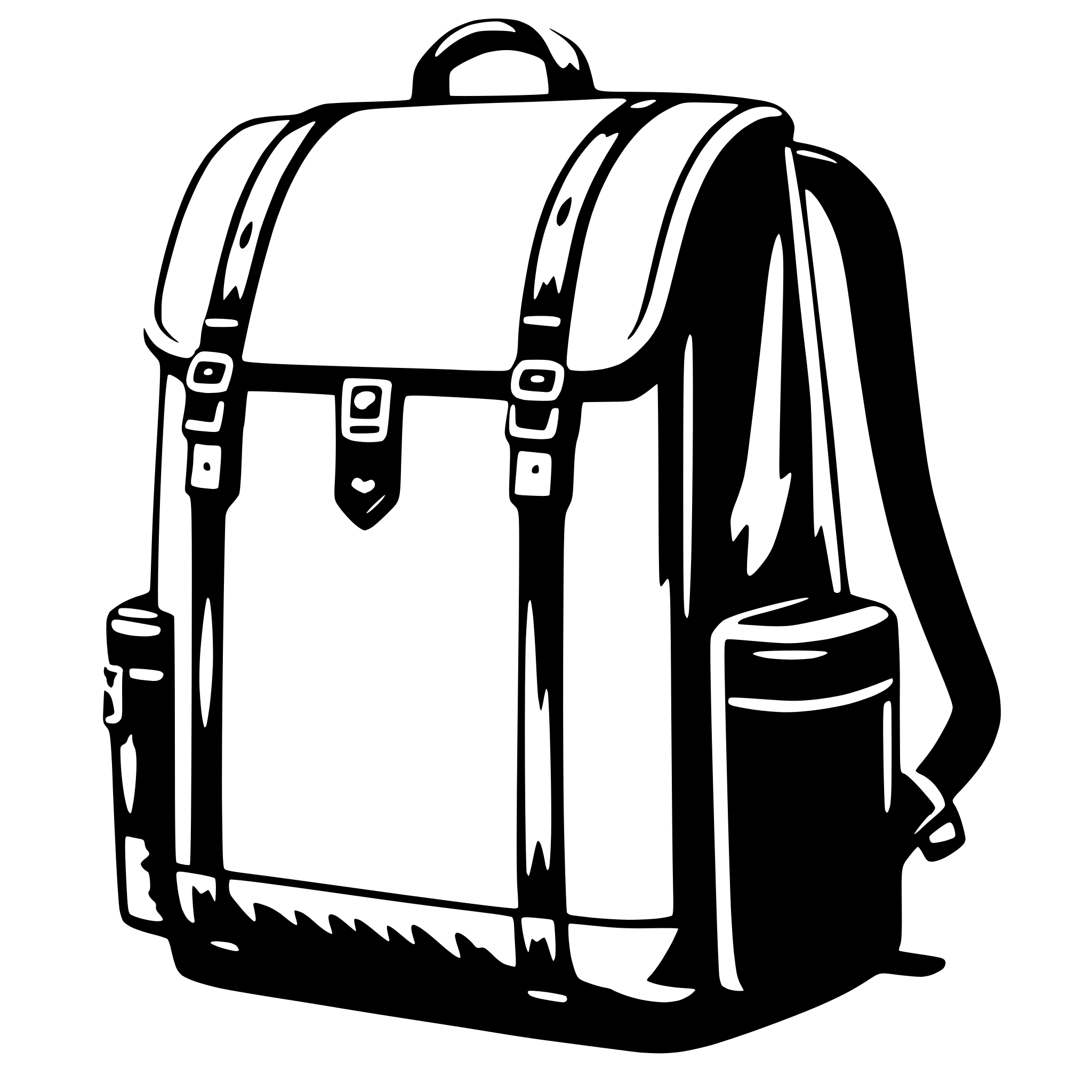AI-generated SVG of a backpack