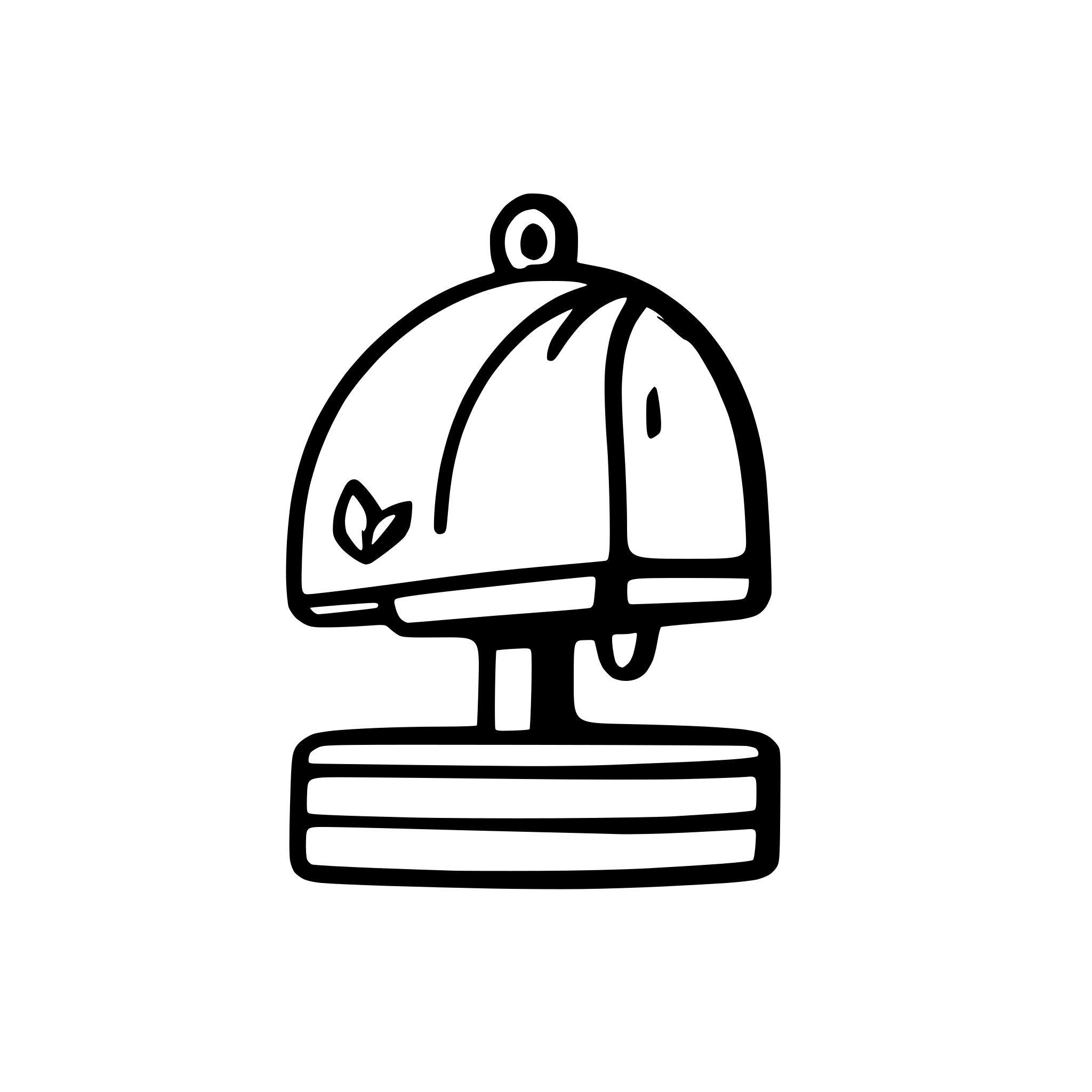 AI-generated SVG of a a simple notification bell in green with black outlines currently ringing