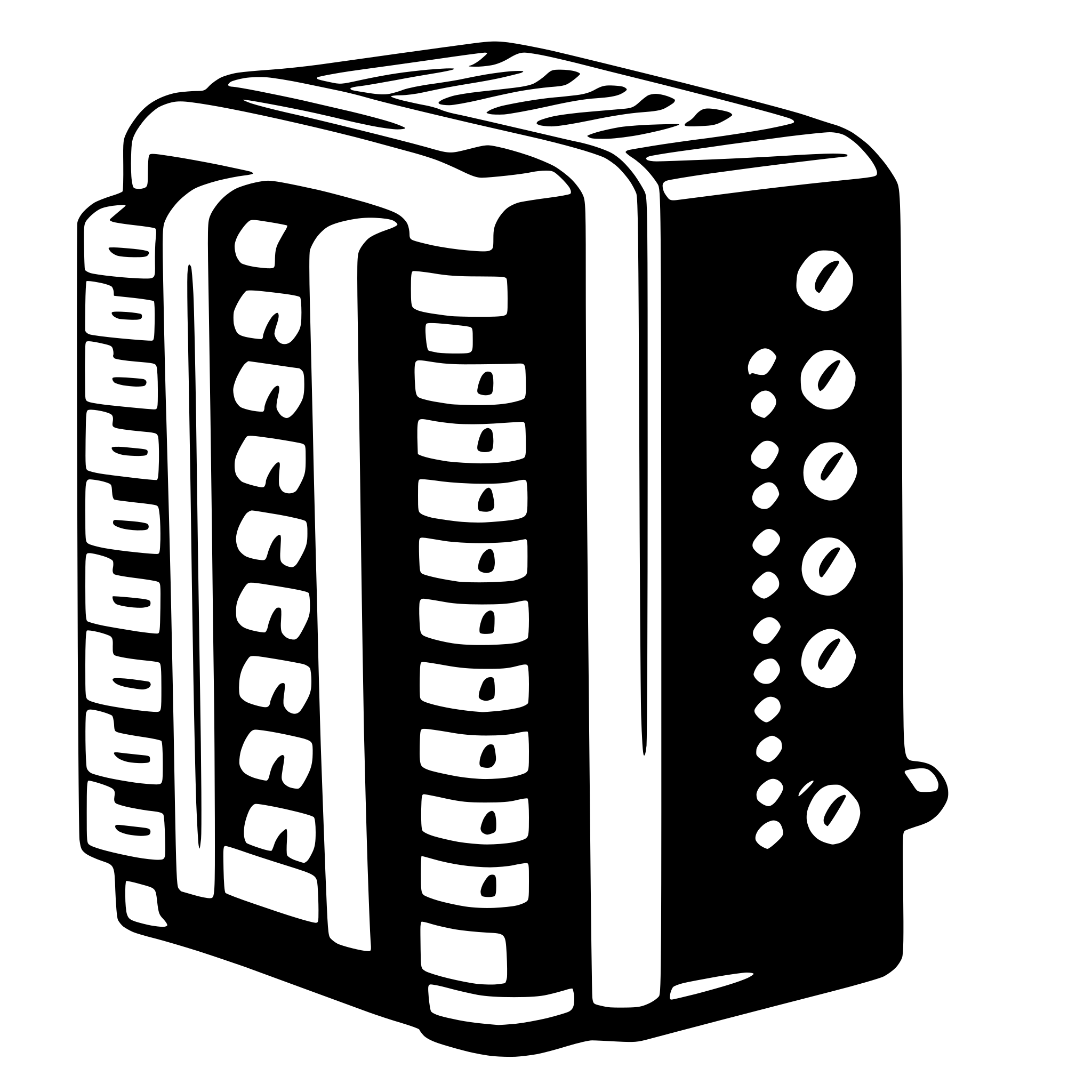 AI-generated SVG of a accordion
