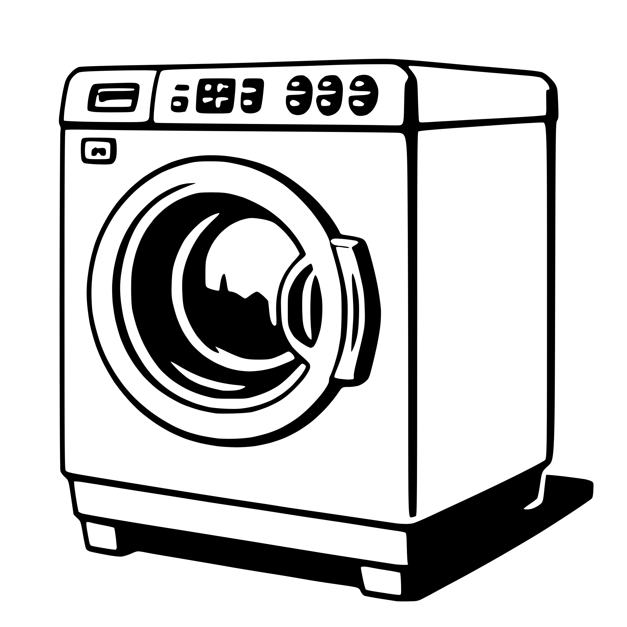 AI-generated SVG of a washing machine