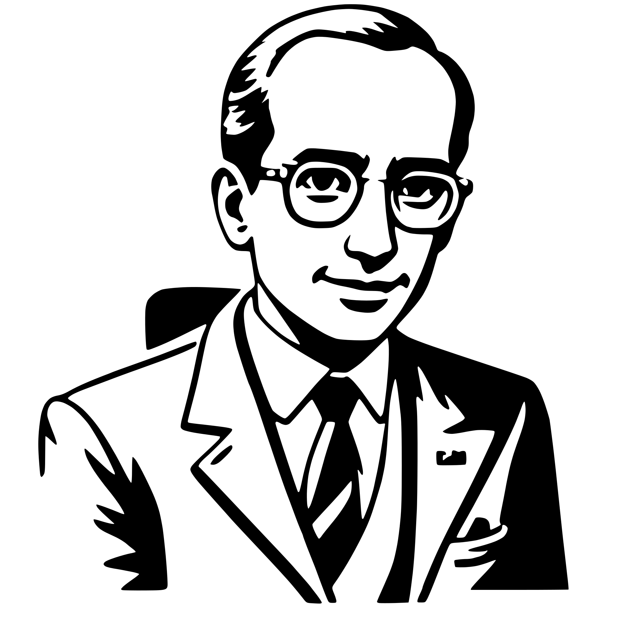 AI-generated SVG of a jonas salk