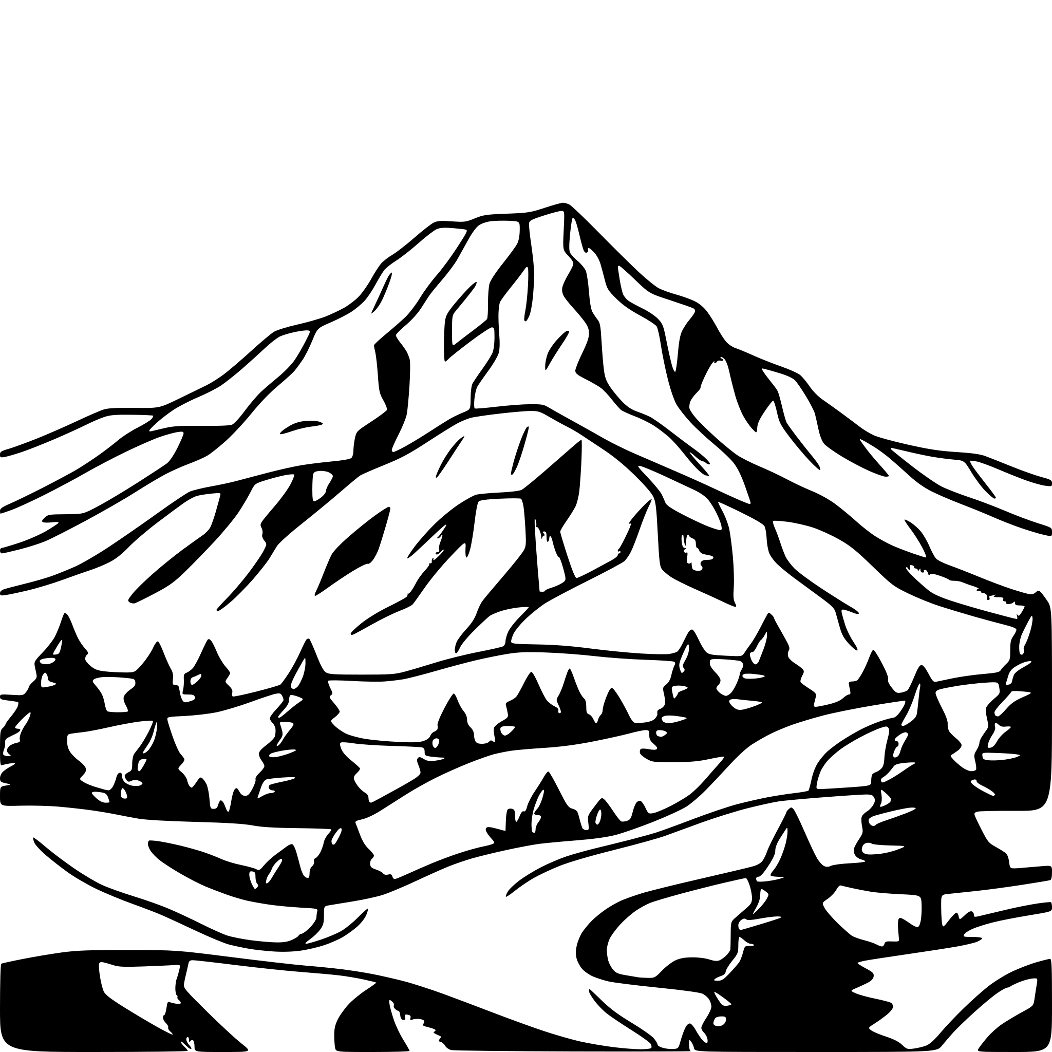AI-generated SVG of 'landscape with mount Olympus'