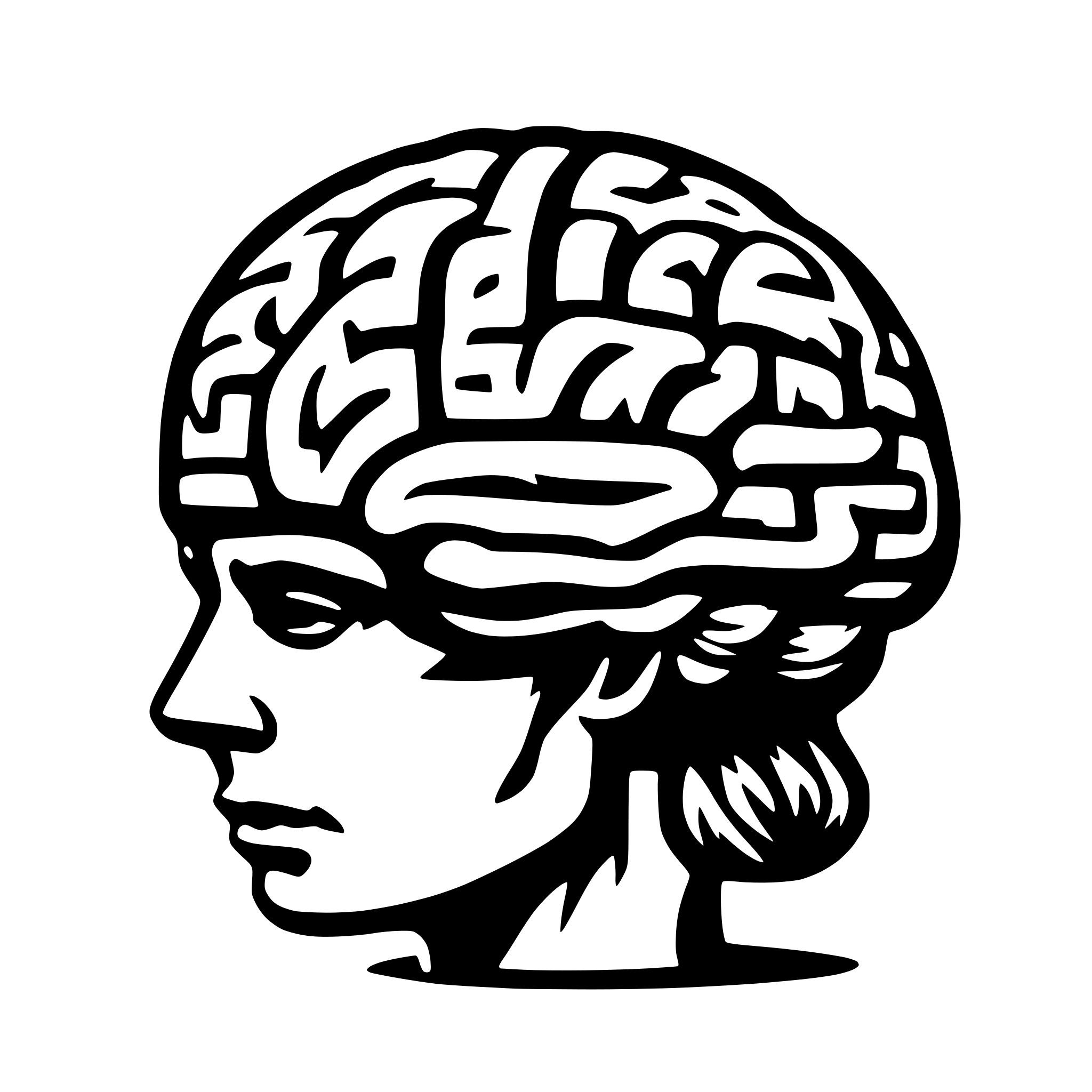 AI-generated SVG of a brain