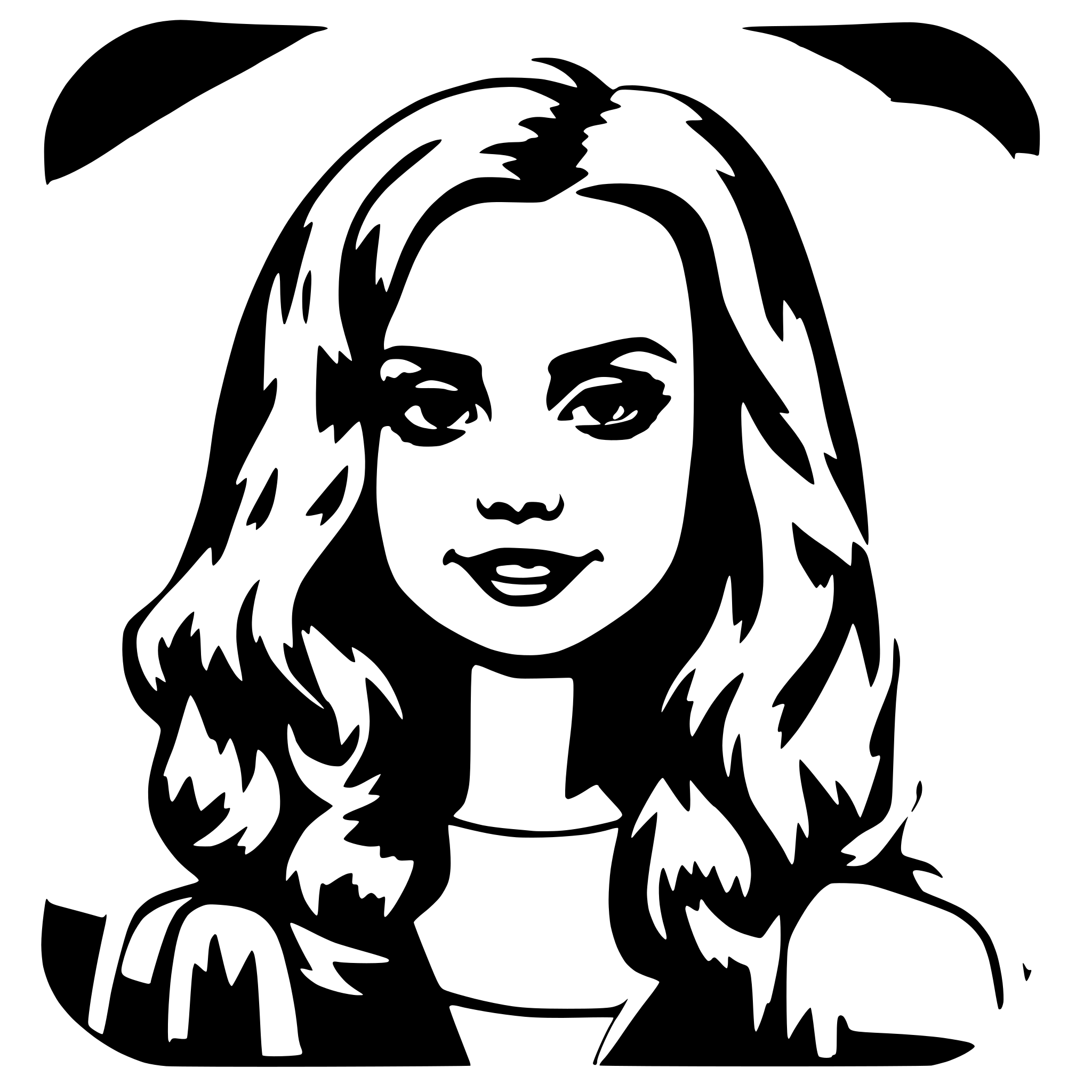AI-generated SVG of a mean girls movie stickers