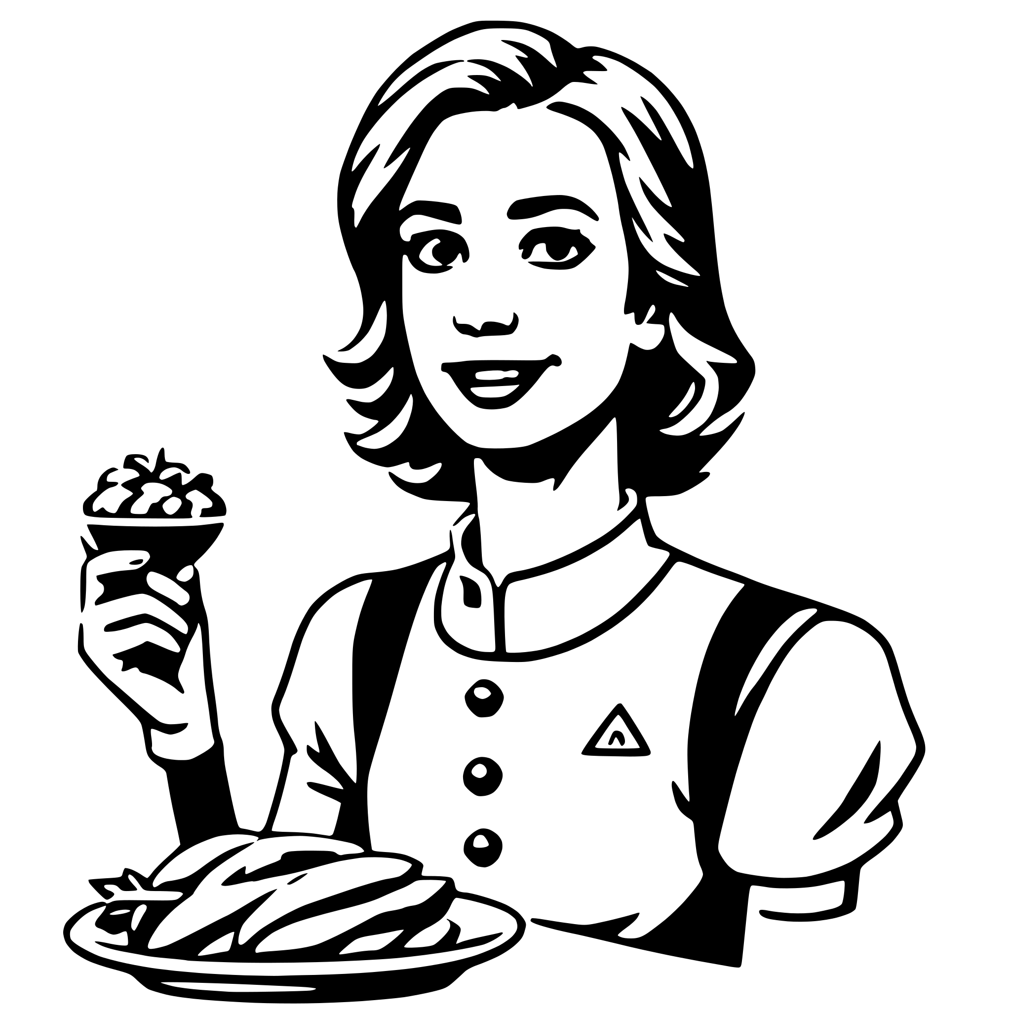 AI-generated SVG of a dietitian