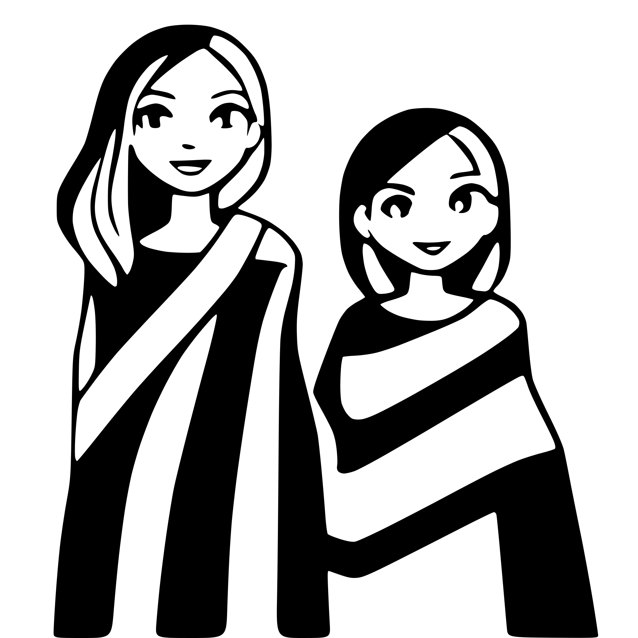AI-generated SVG of a Two women. One is pregnant