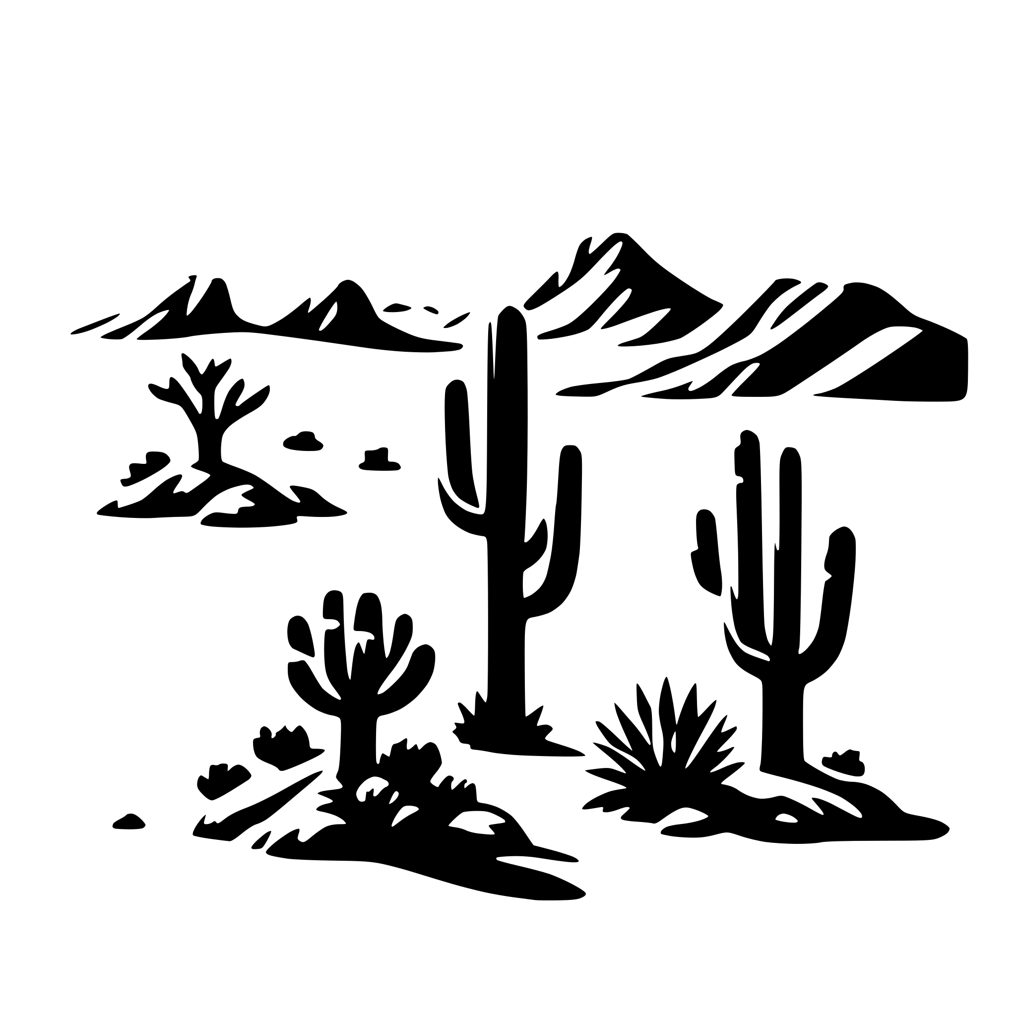 AI-generated SVG of 'desert ecosystem'