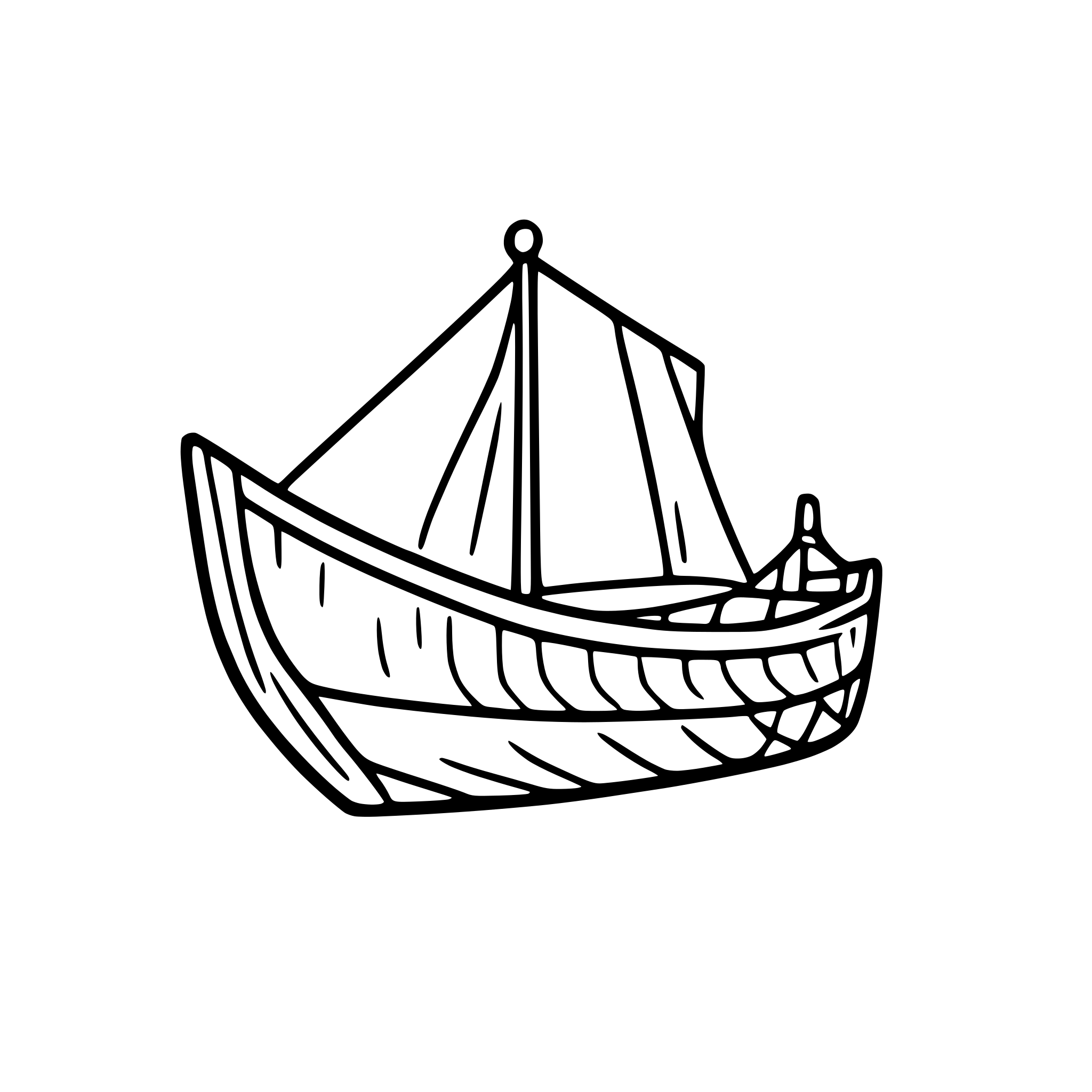 AI-generated SVG of 'viking ship'