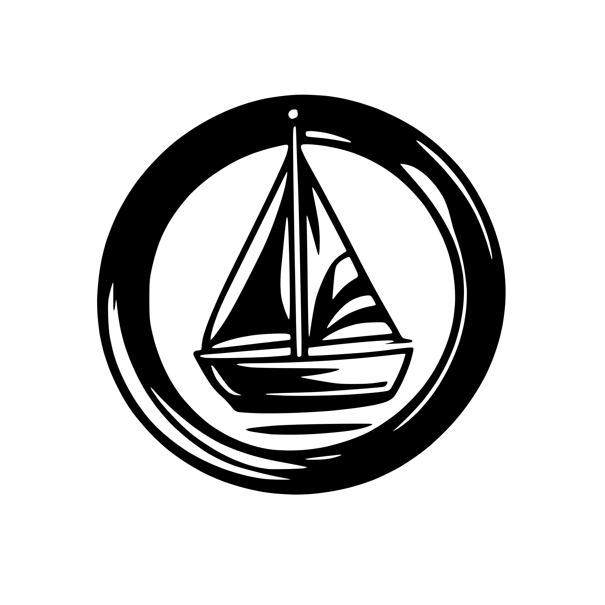 AI-generated SVG of a Tayana 48ds sailboat logo