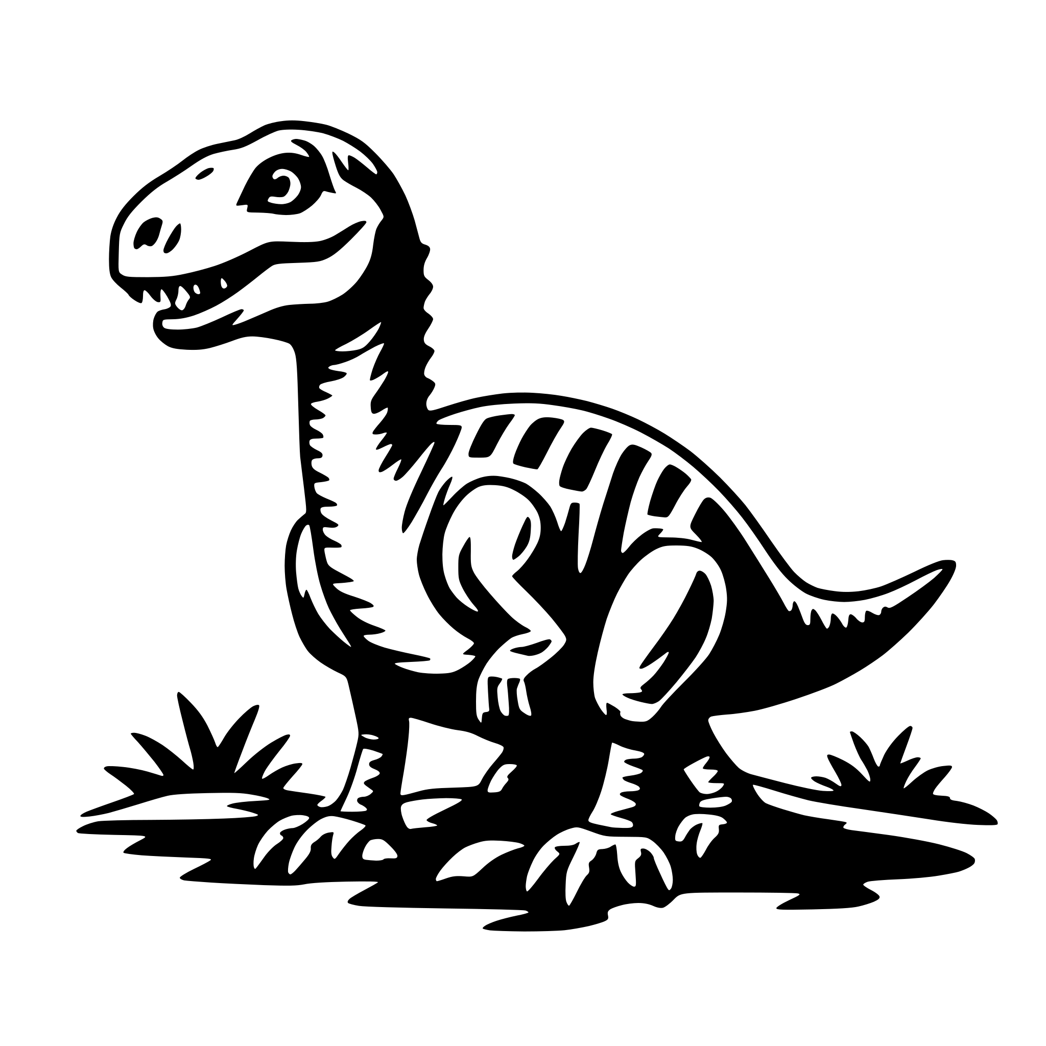 AI-generated SVG of 'dinosaurs'