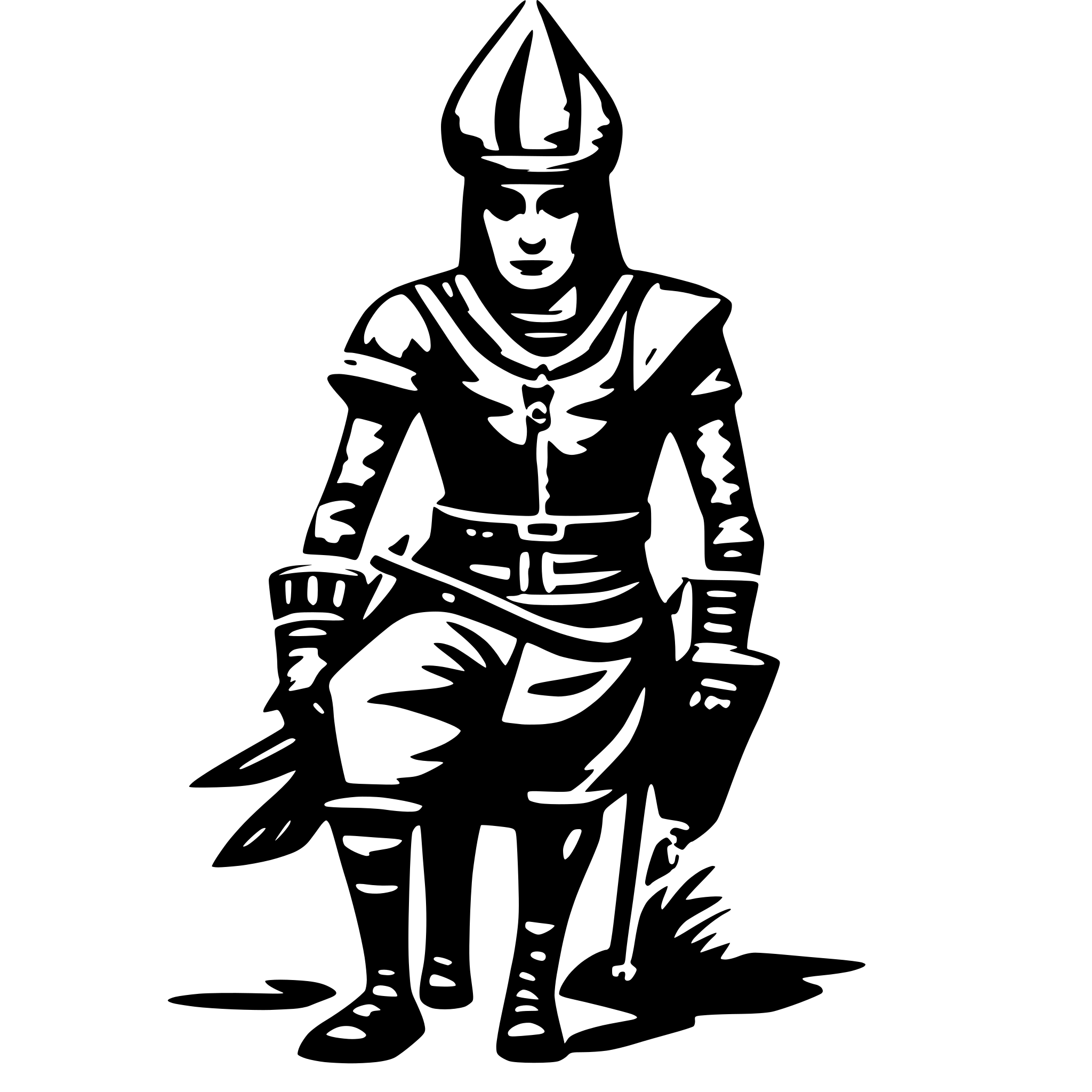 AI-generated SVG of 'A samuri'