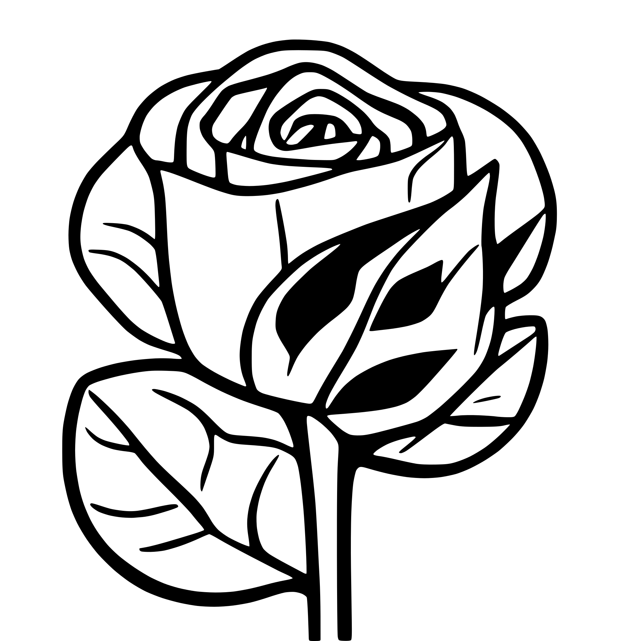 AI-generated SVG of 'rose petals illustration'