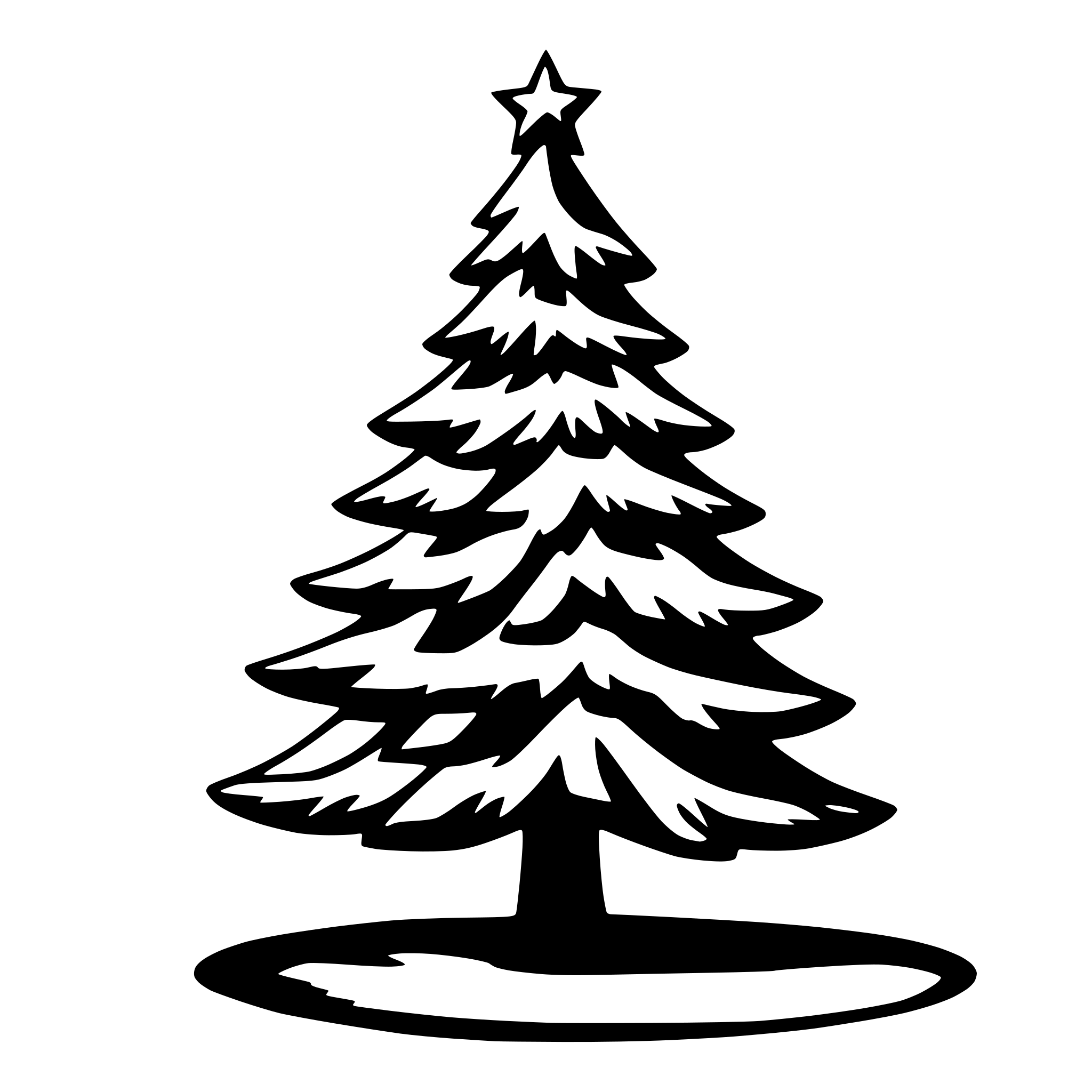 AI-generated SVG of a christmas tree