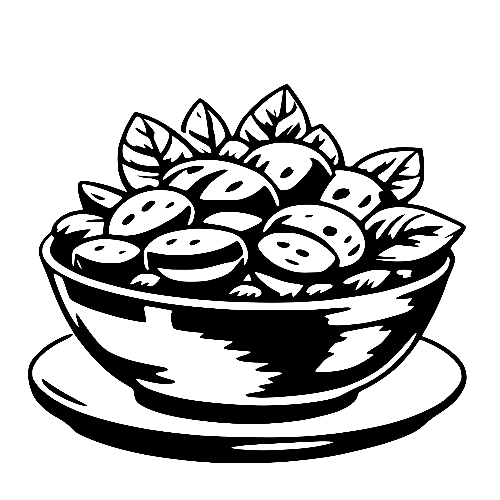 AI-generated SVG of a salad