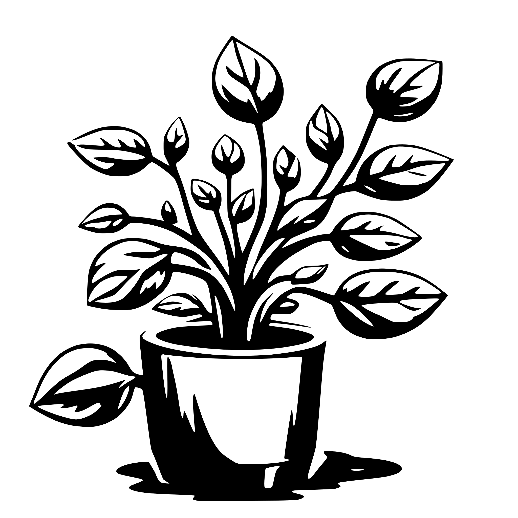 AI-generated SVG of 'I want to generate a background for a website of a seed that gradually sprouts into a colorful flowering plant. I want there to be basic ground where there are 3 stages: It sprouts, it grows, it blooms'