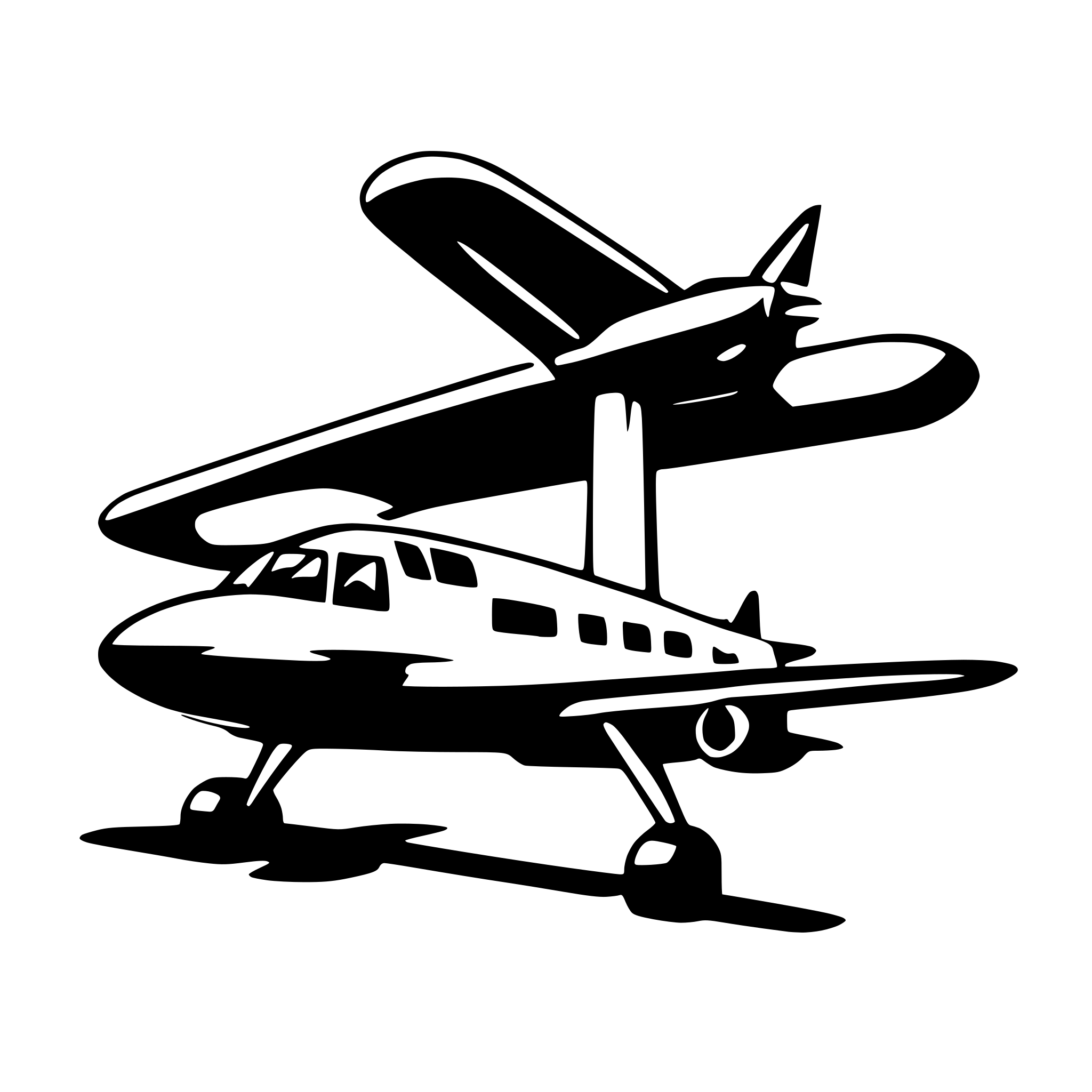 AI-generated SVG of 'aircraft'