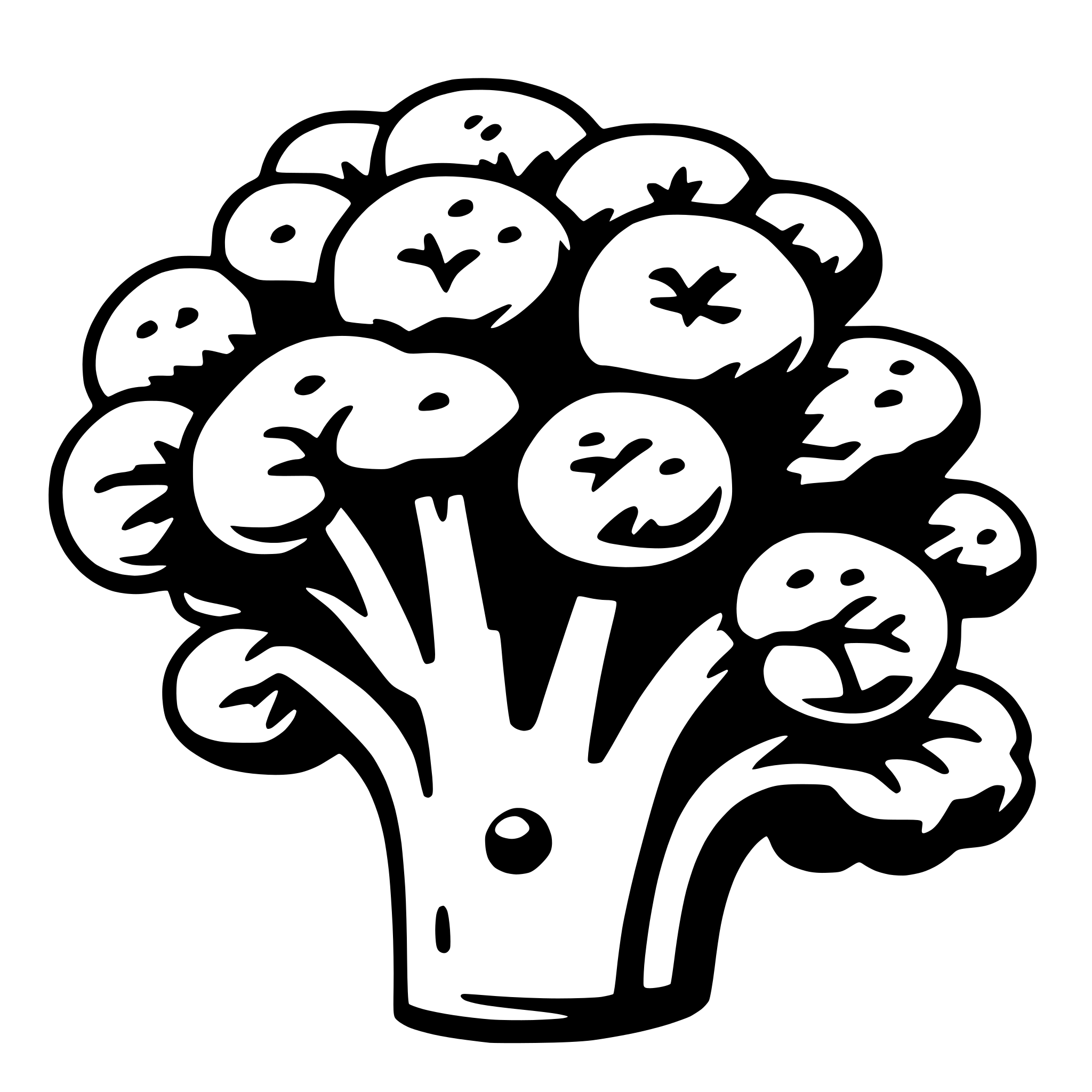 AI-generated SVG of 'broccoli'