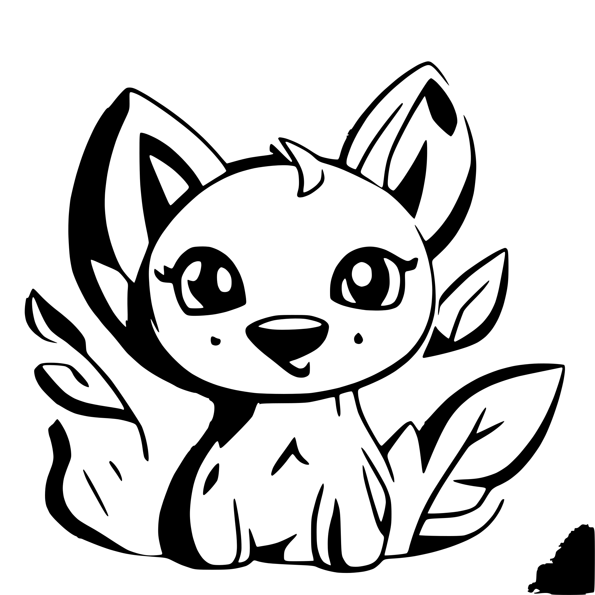 AI-generated SVG of a cut cartoonish doggie
