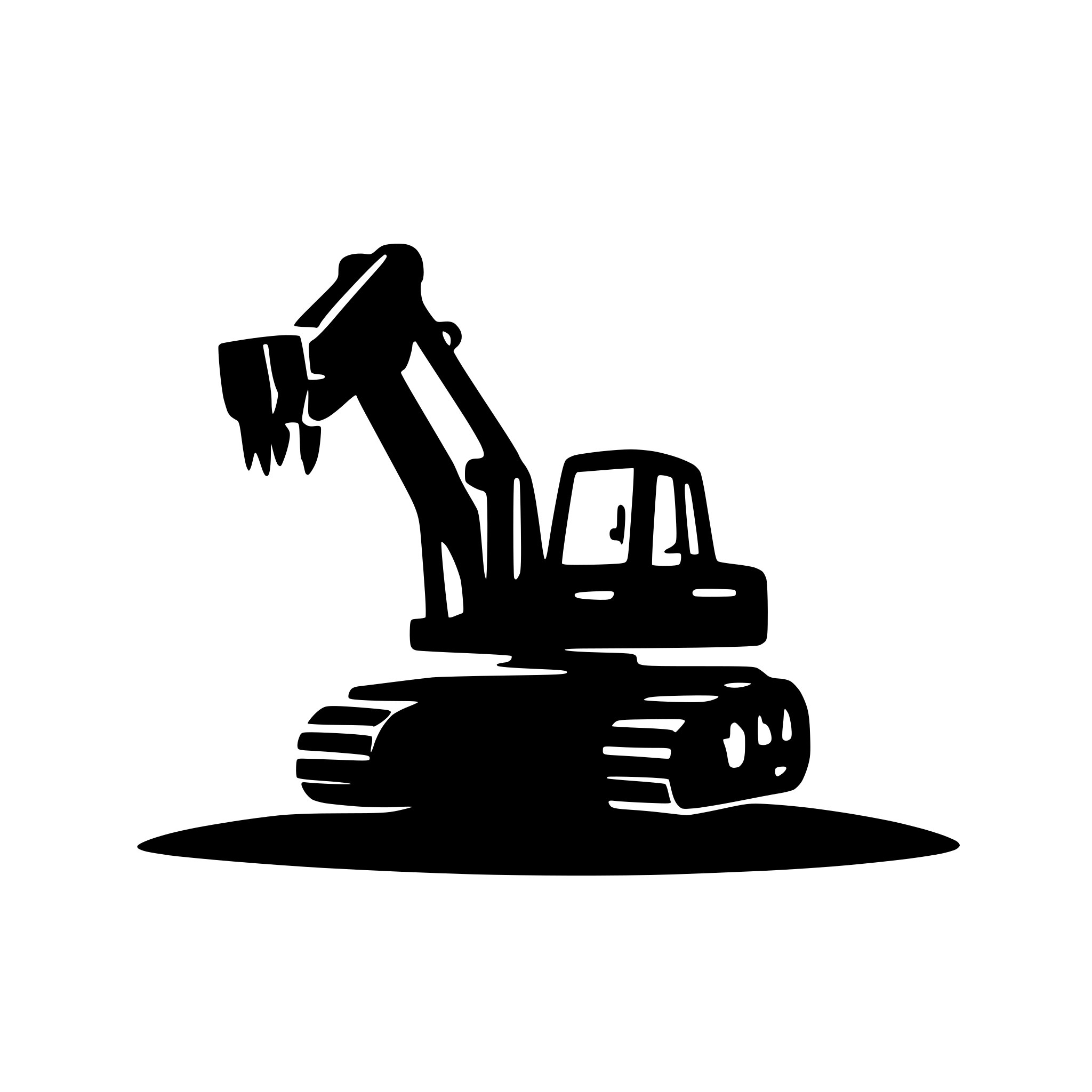 AI-generated SVG of 'excavator cartoon'