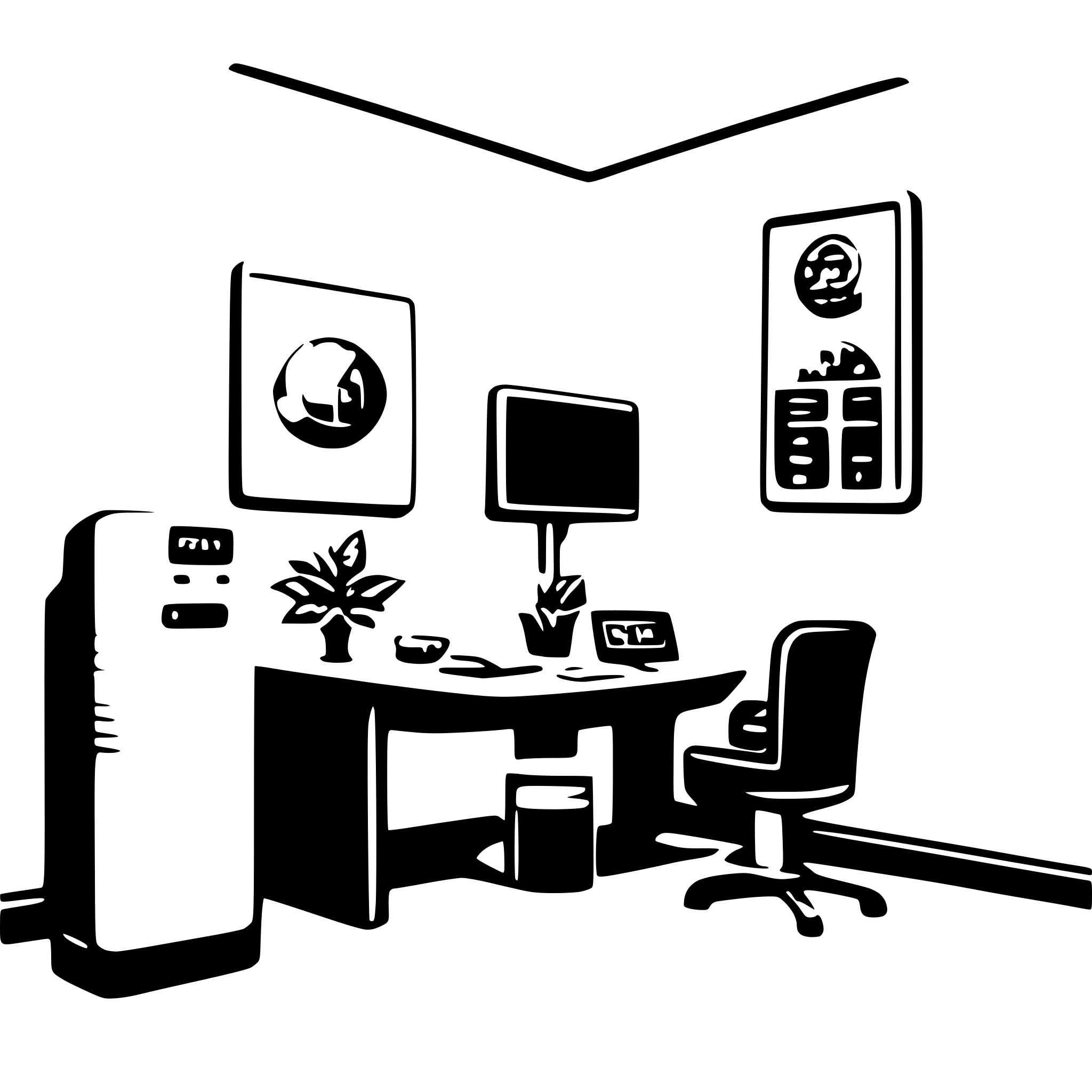 AI-generated SVG of a smart room system