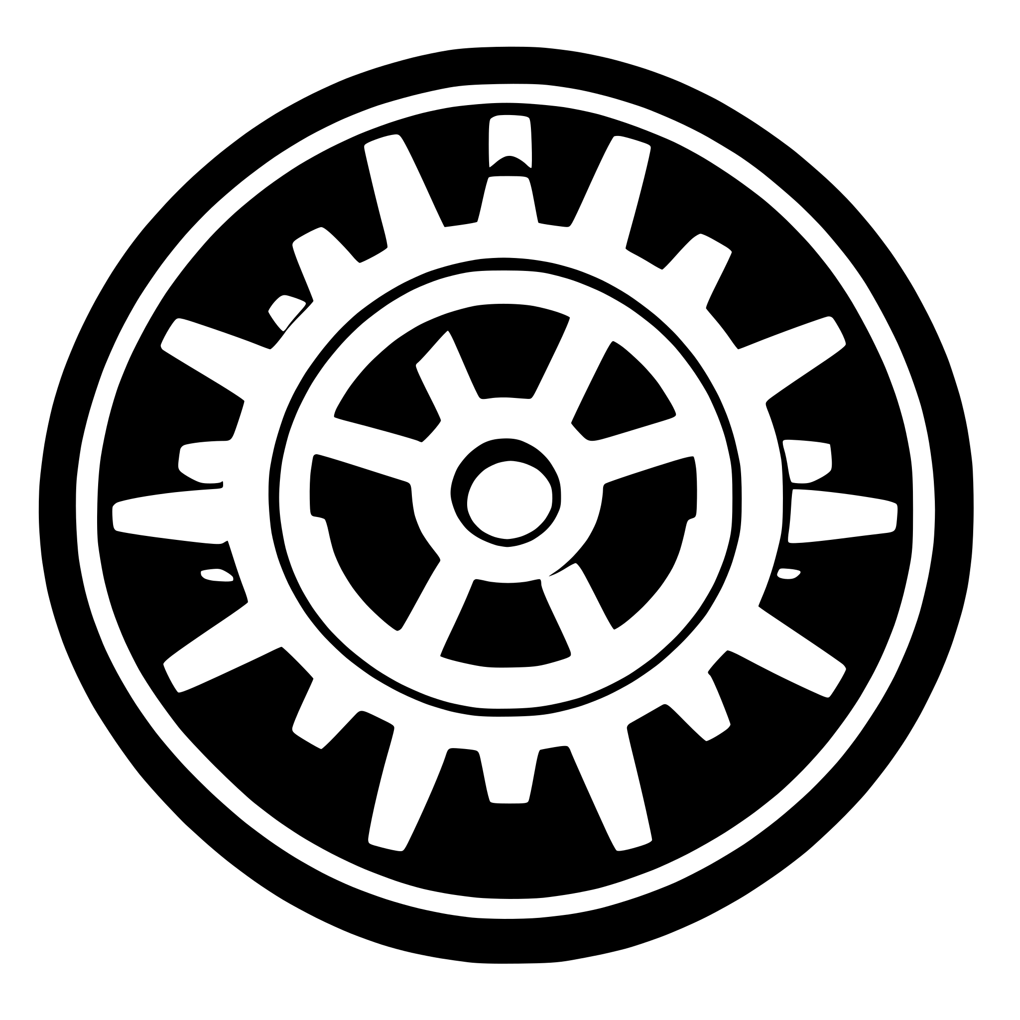 AI-generated SVG of a a simple outline of a gear icon