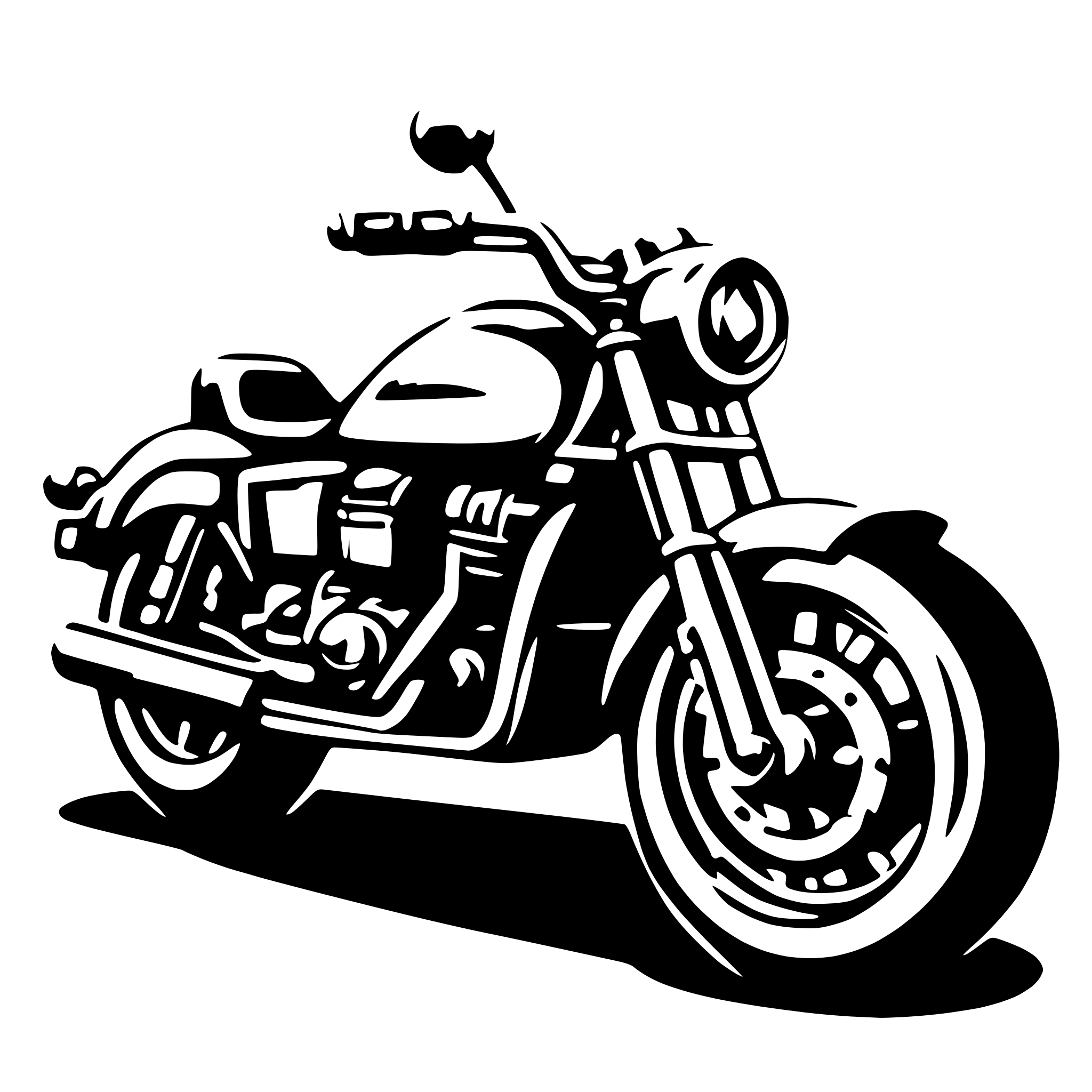 AI-generated SVG of 'moterbike splendor'