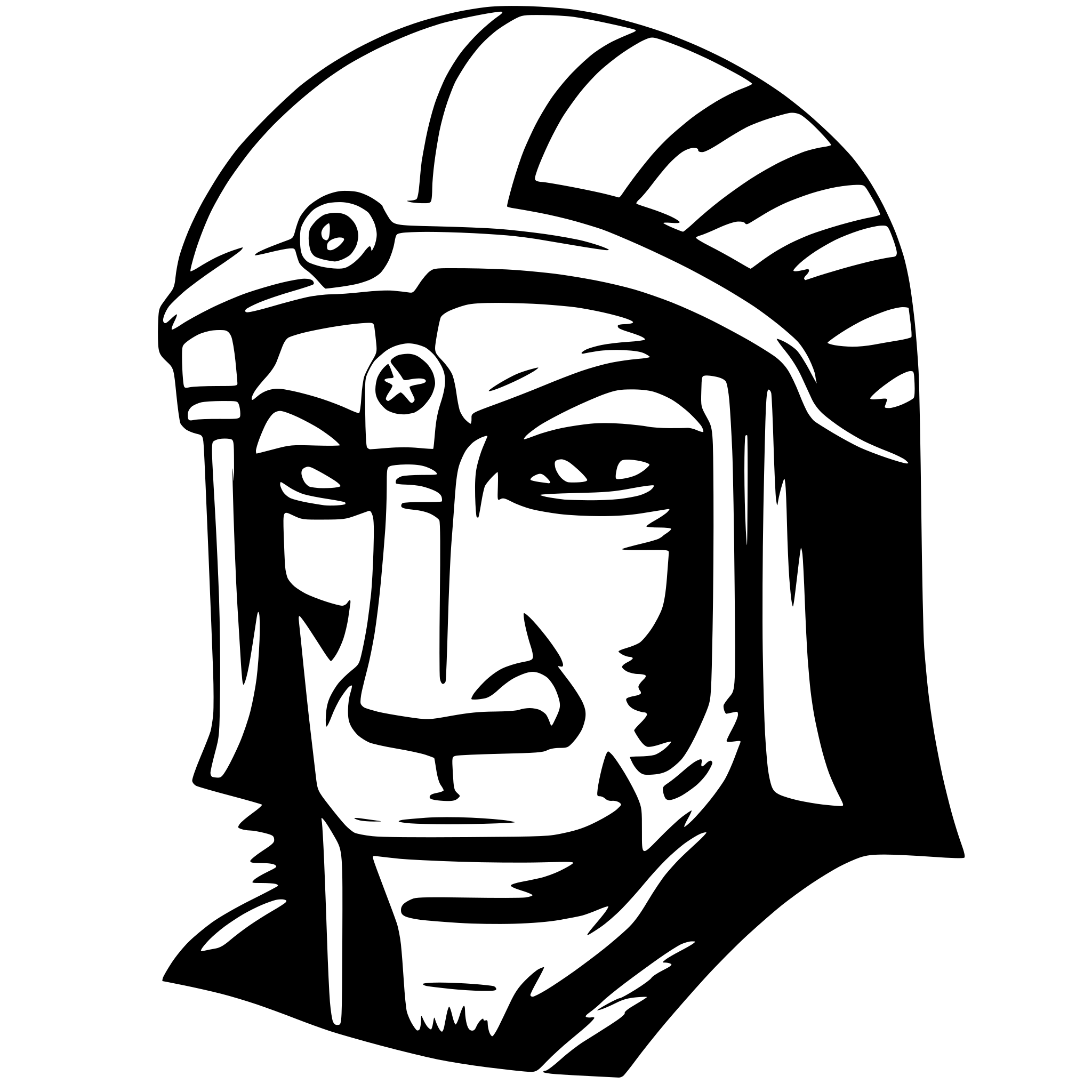 AI-generated SVG of 'cnc samaurai'