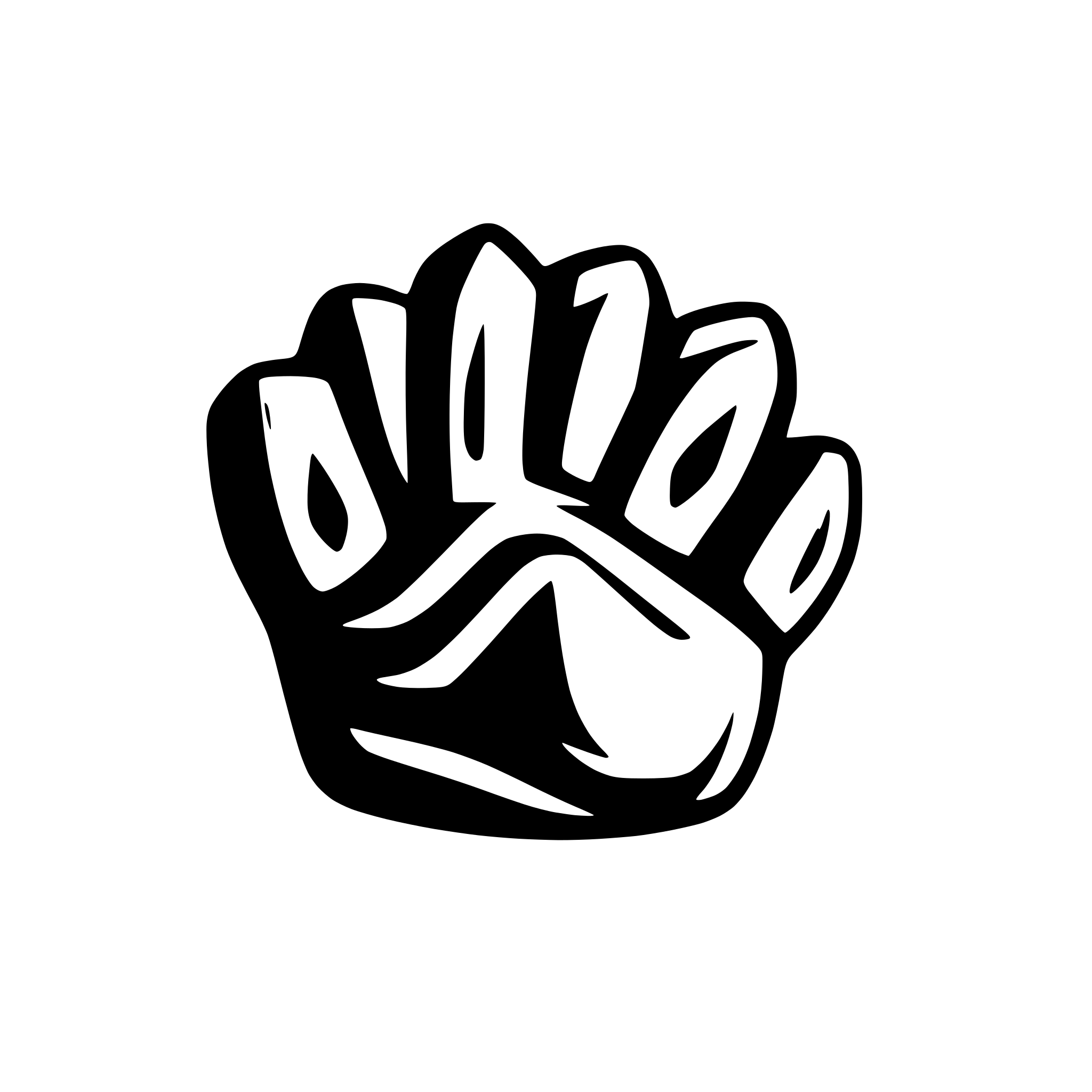 AI-generated SVG of 'a bear paw logo'