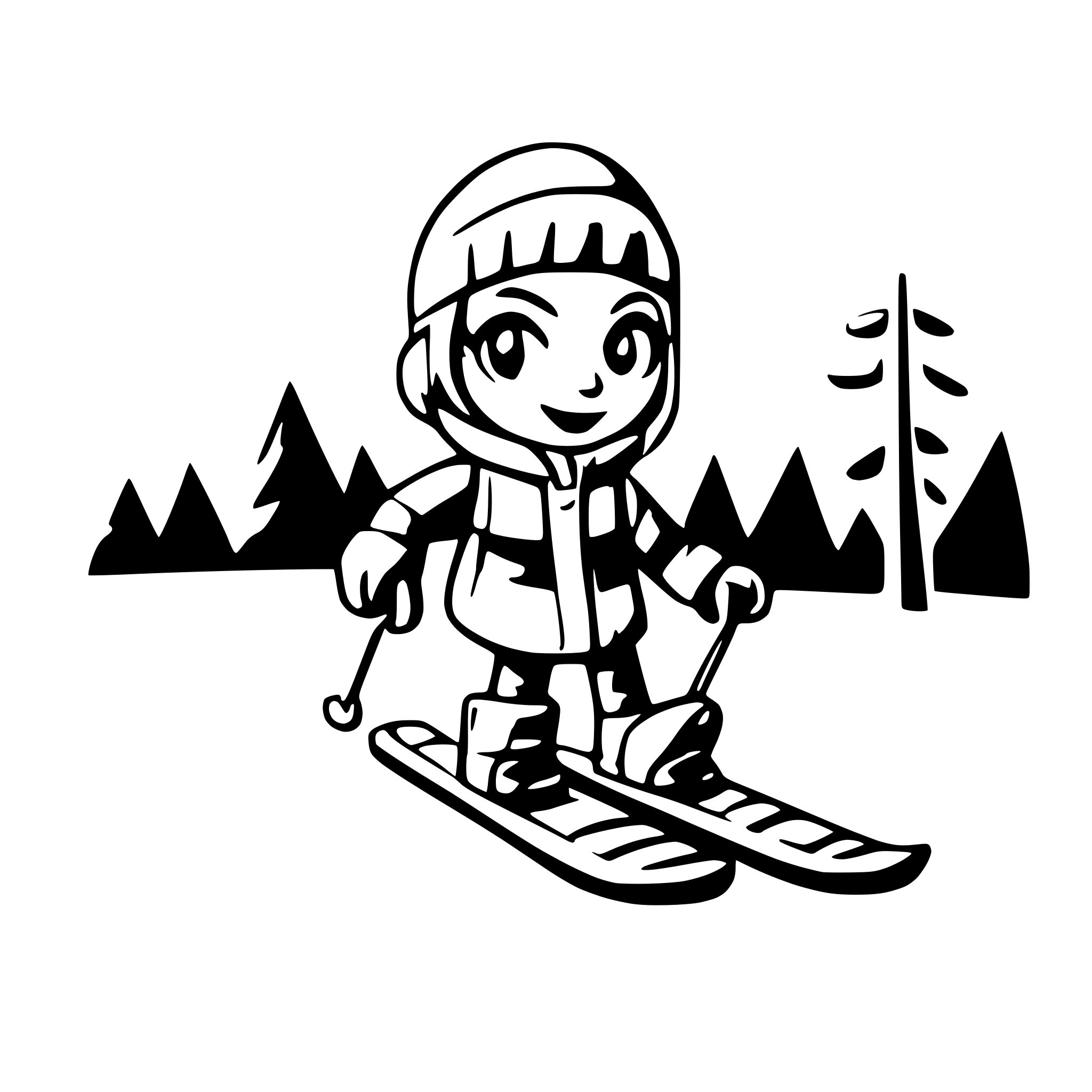 AI-generated SVG of a Ski Drive